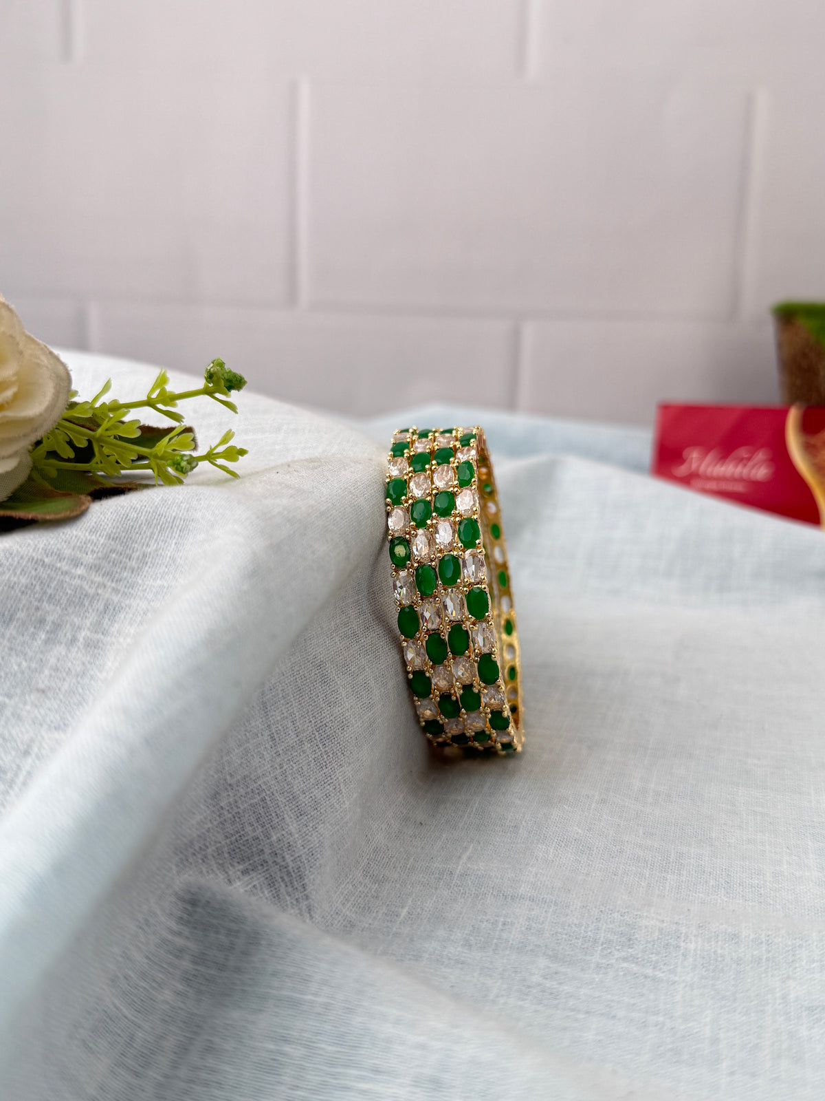 Antique temple style bridal bangles for women by Mahila