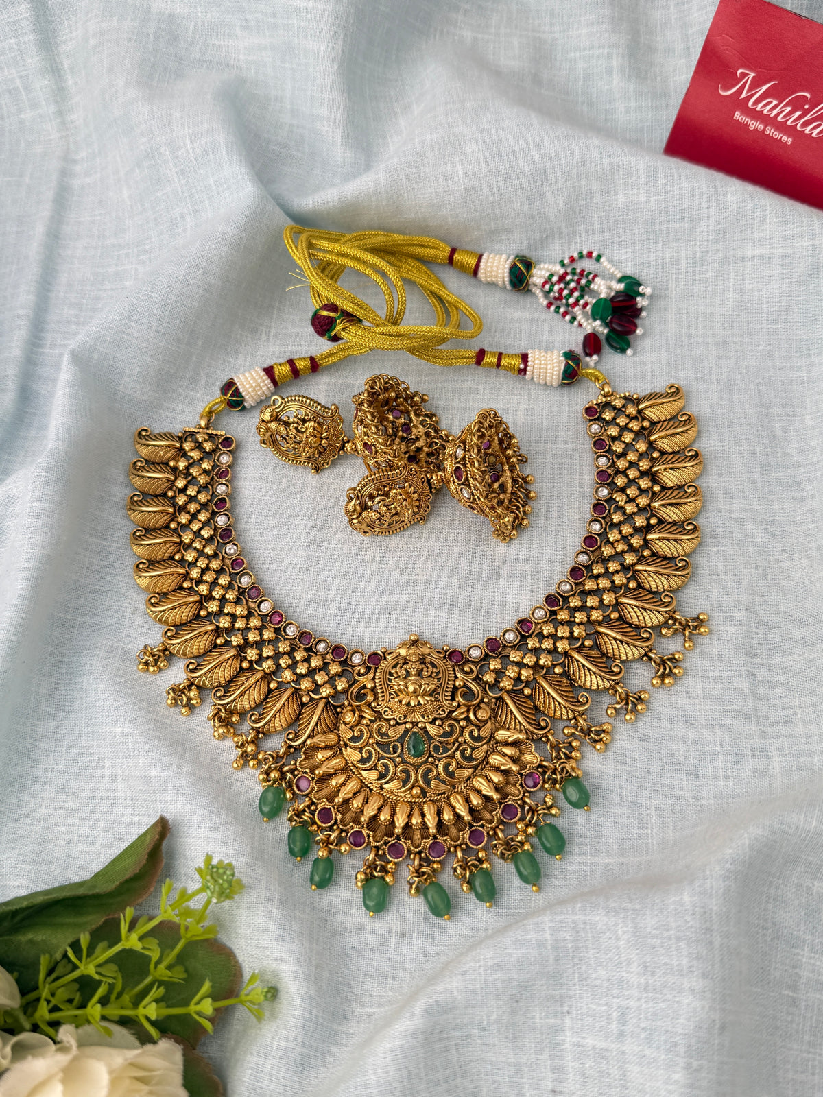 Antique temple necklace for women
