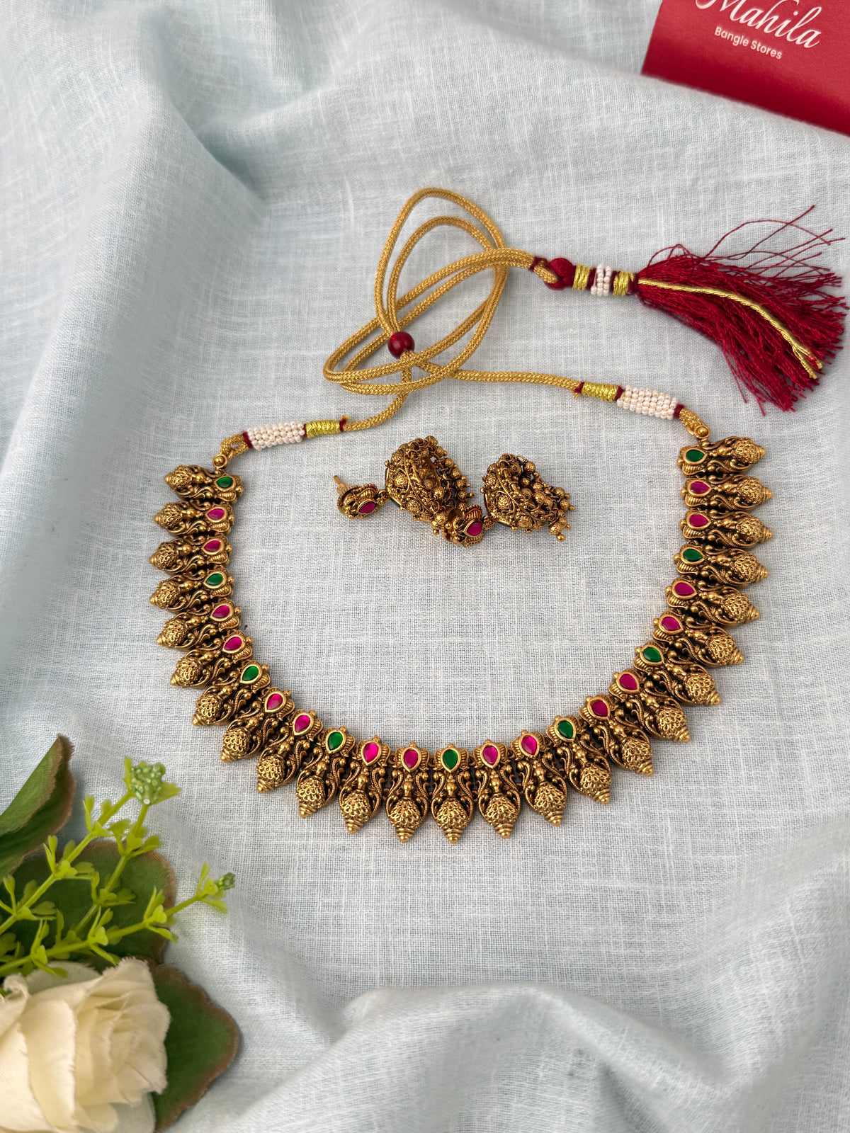 Antique Designer Necklace Luxurious Short Set| N1188