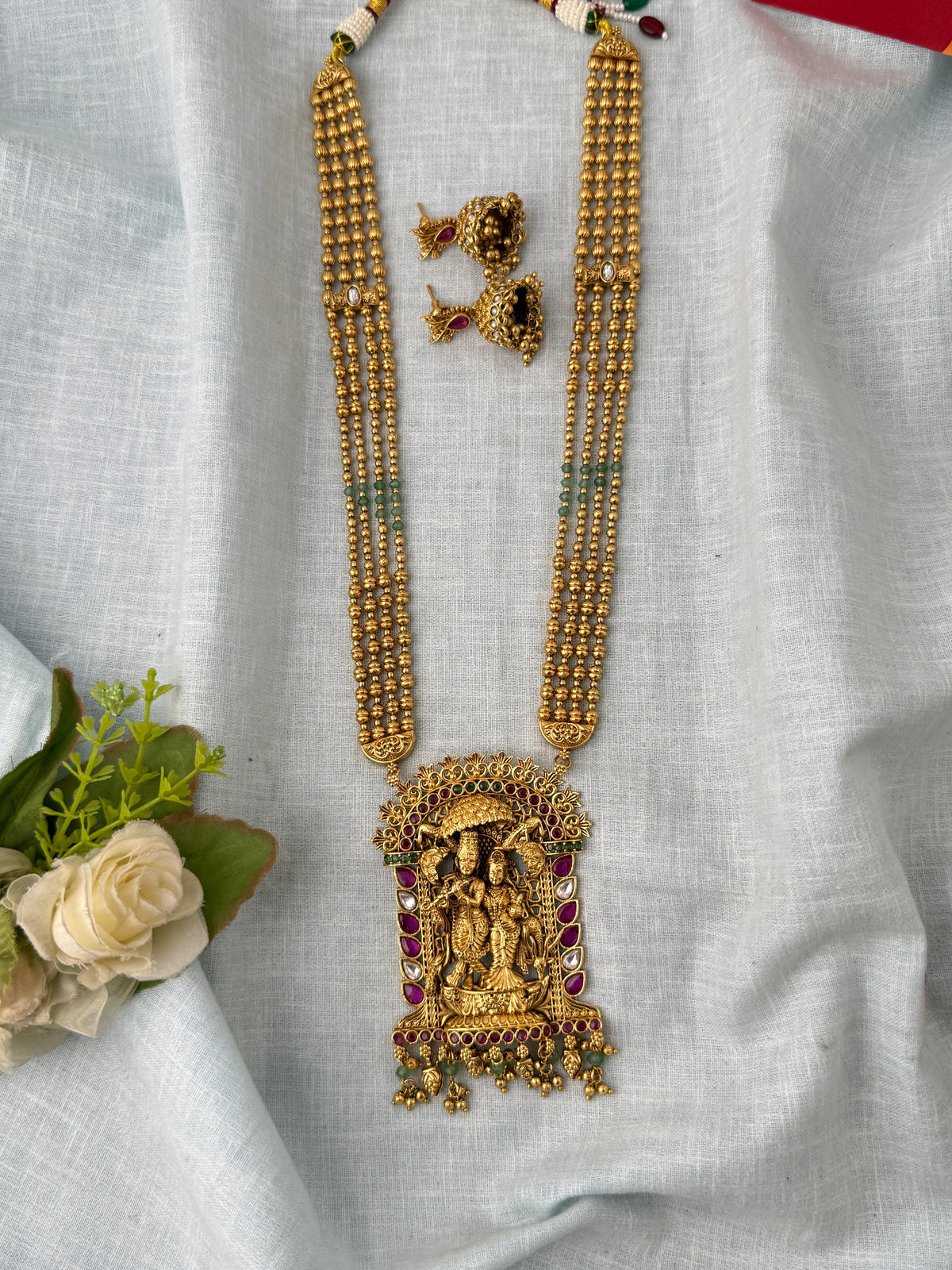 Antique temple necklace for women