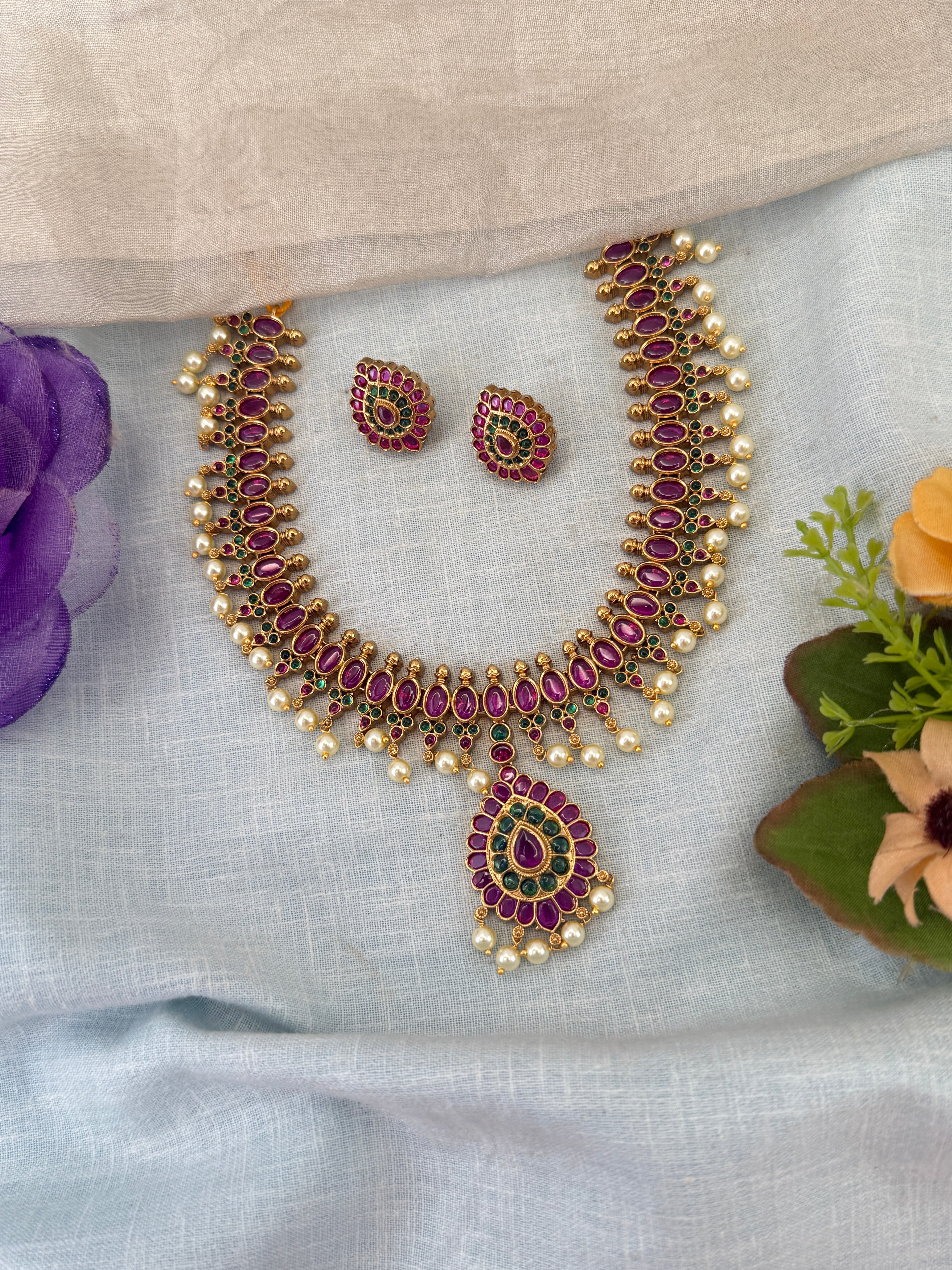 Antique Gold Necklace for Women – Traditional Ethnic Jewelry Online, bridal necklaces online