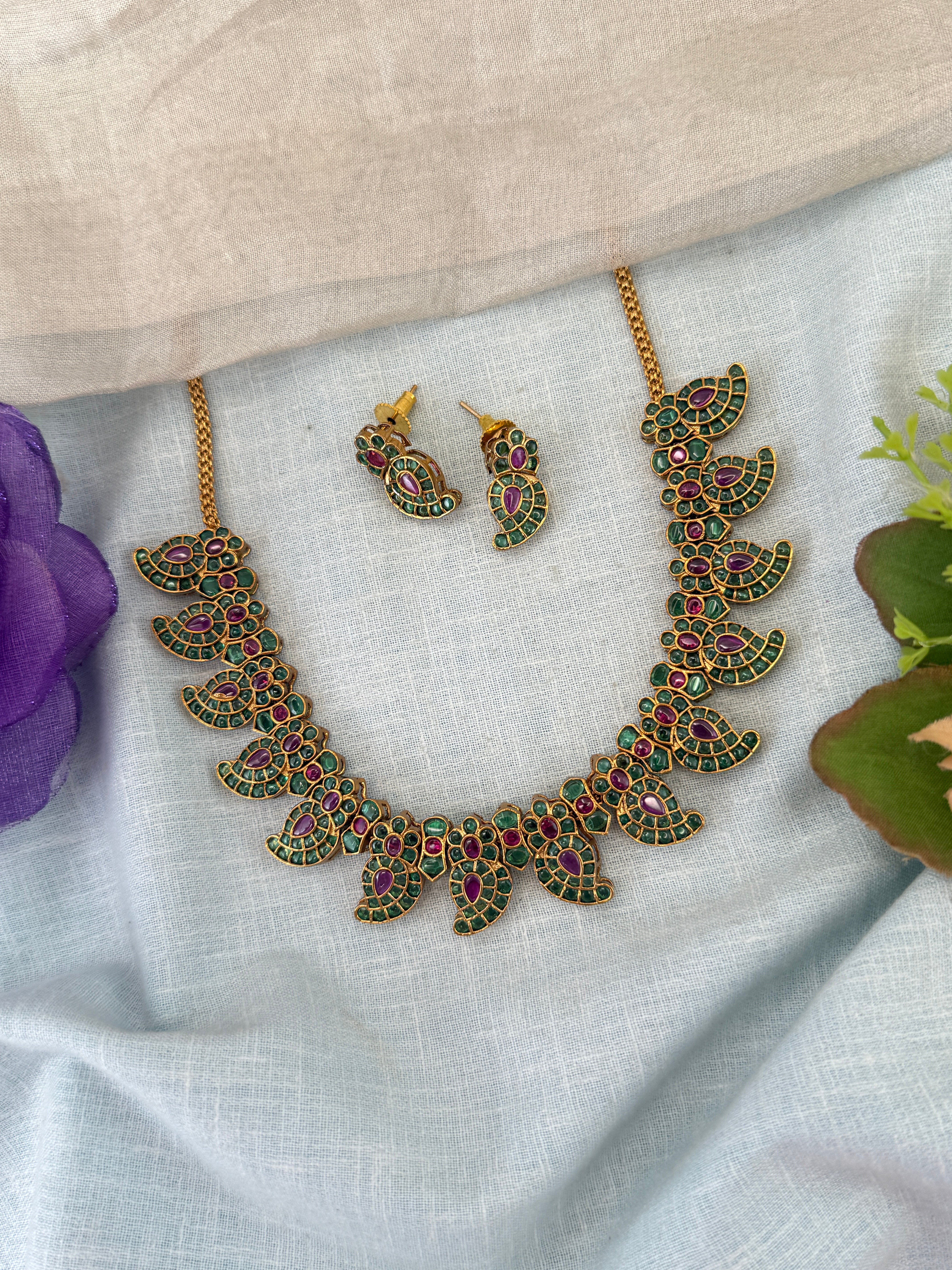 Antique Gold Necklace for Women – Traditional Ethnic Jewelry Online, bridal necklaces online