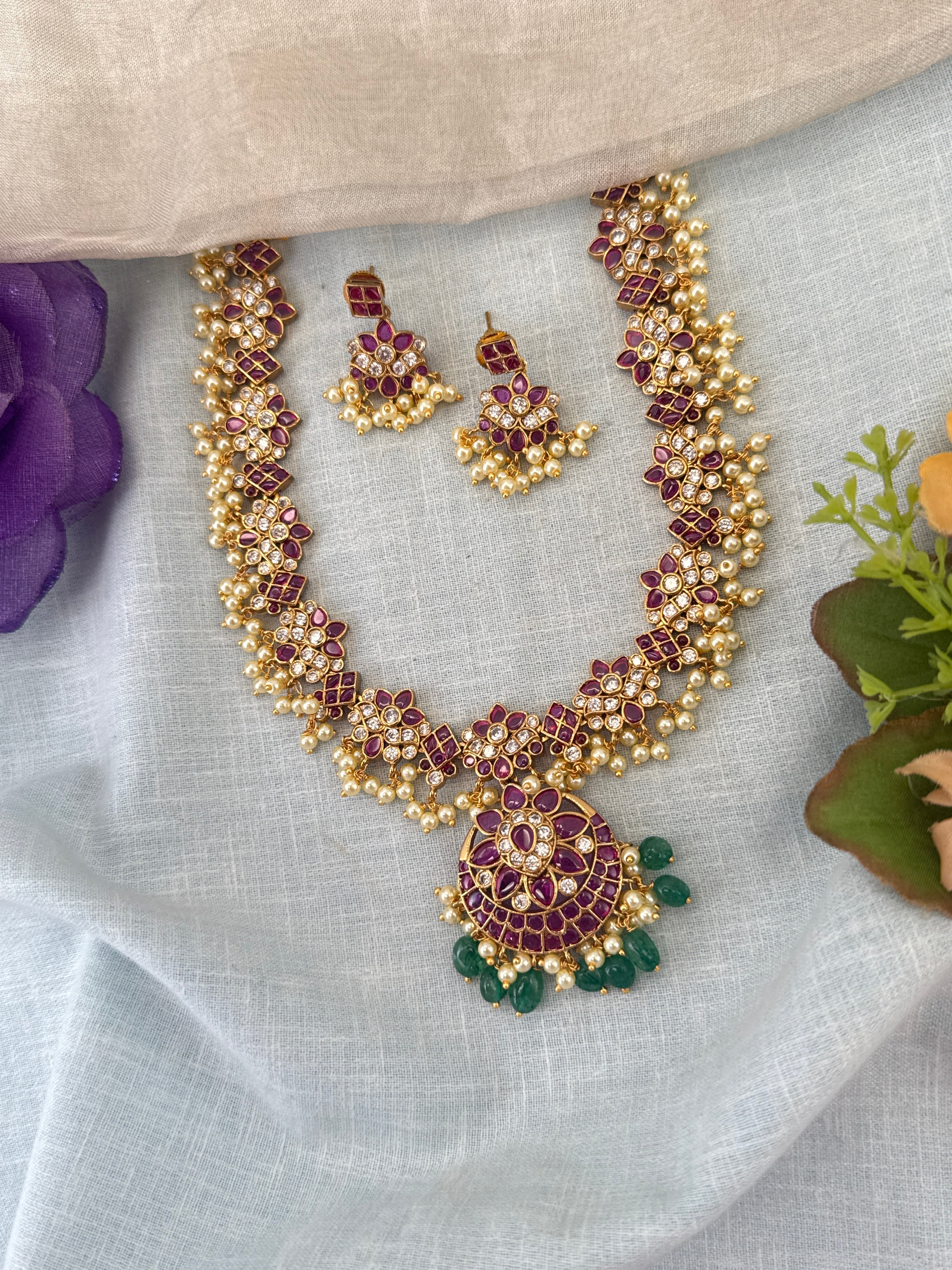 Antique Gold Necklace for Women – Traditional Ethnic Jewelry Online, bridal necklaces online