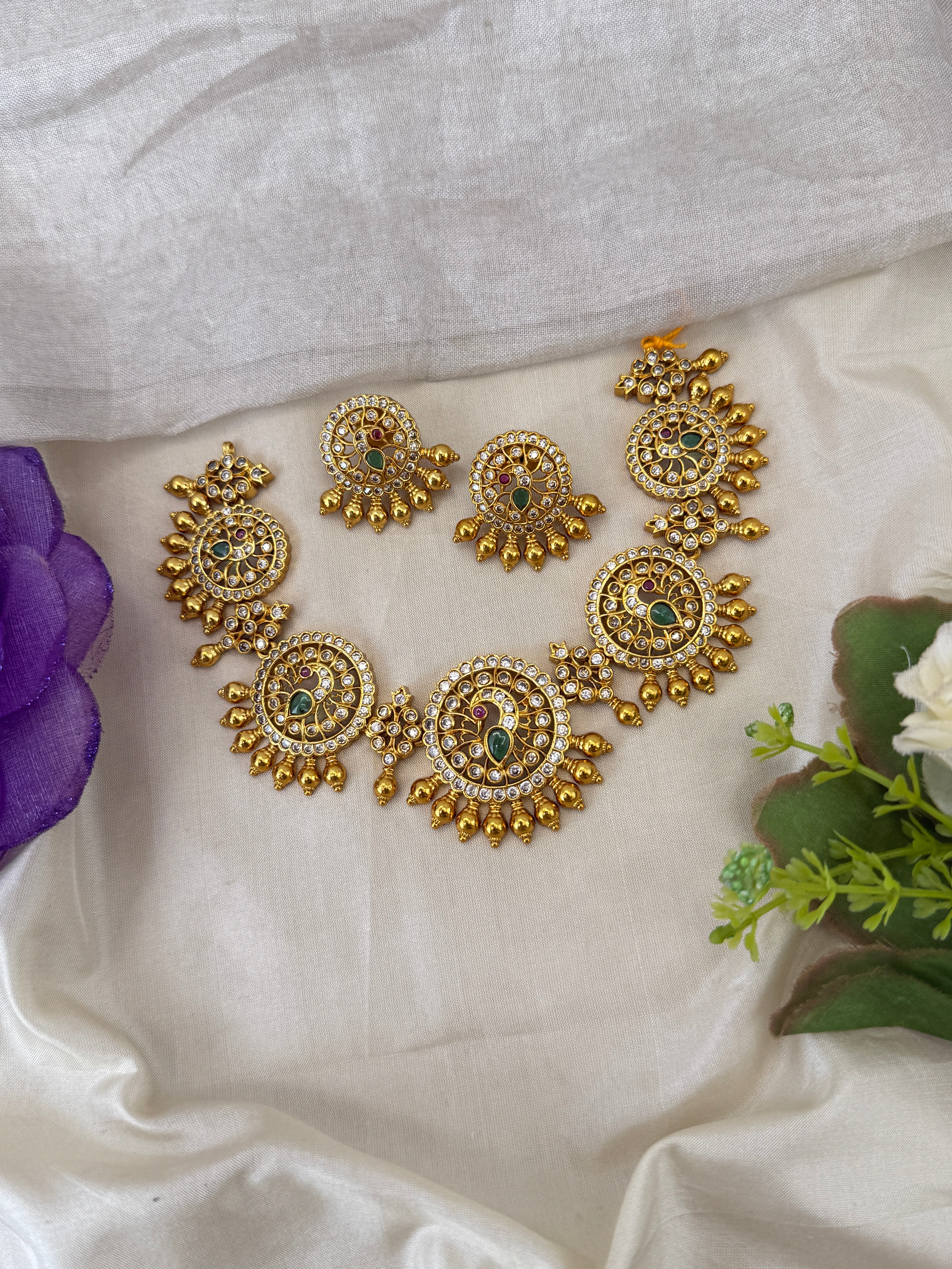 Antique Gold Necklace for Women – Traditional Ethnic Jewelry Online, bridal necklaces online