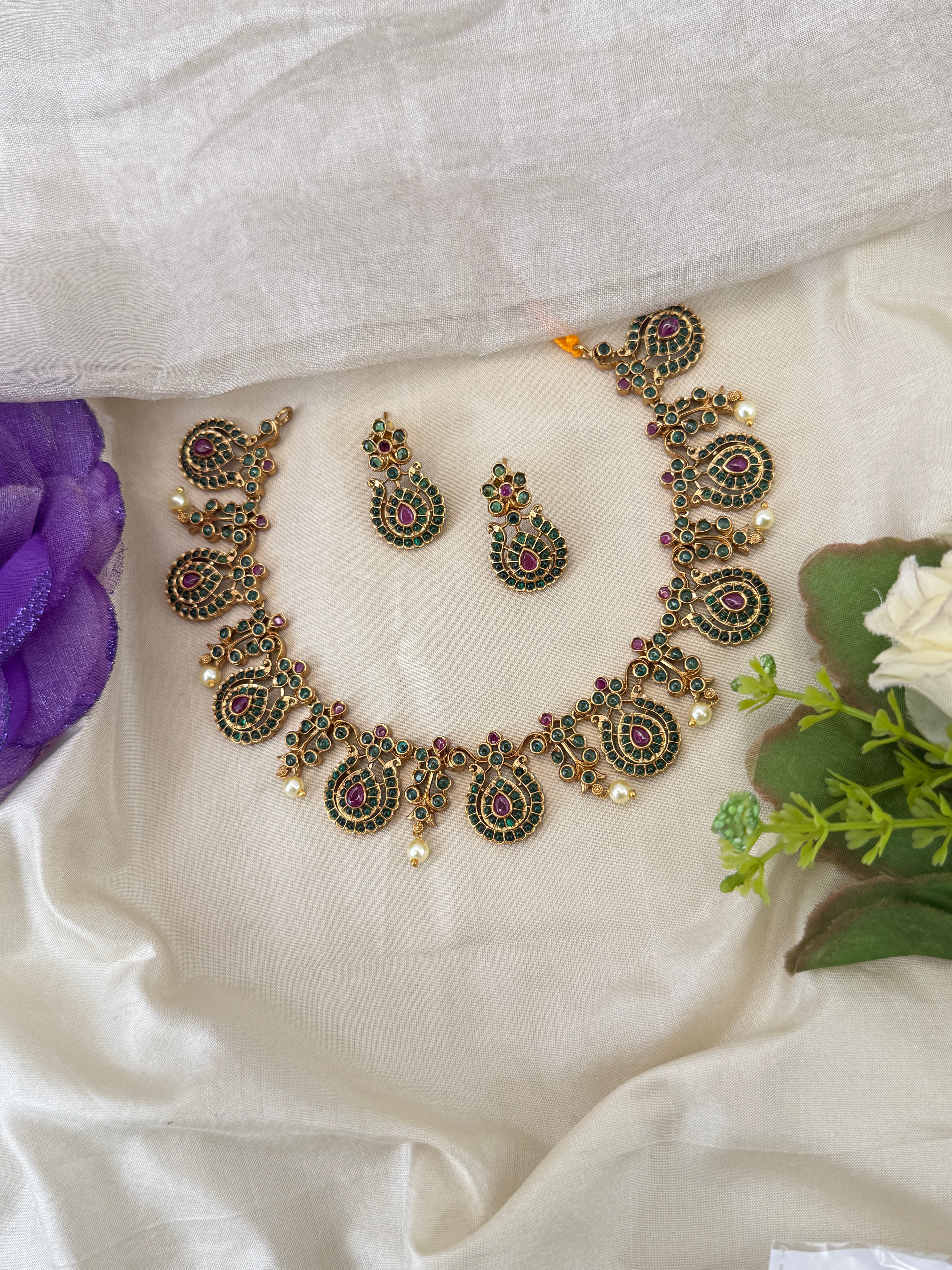 Antique Gold Necklace for Women – Traditional Ethnic Jewelry Online, bridal necklaces online