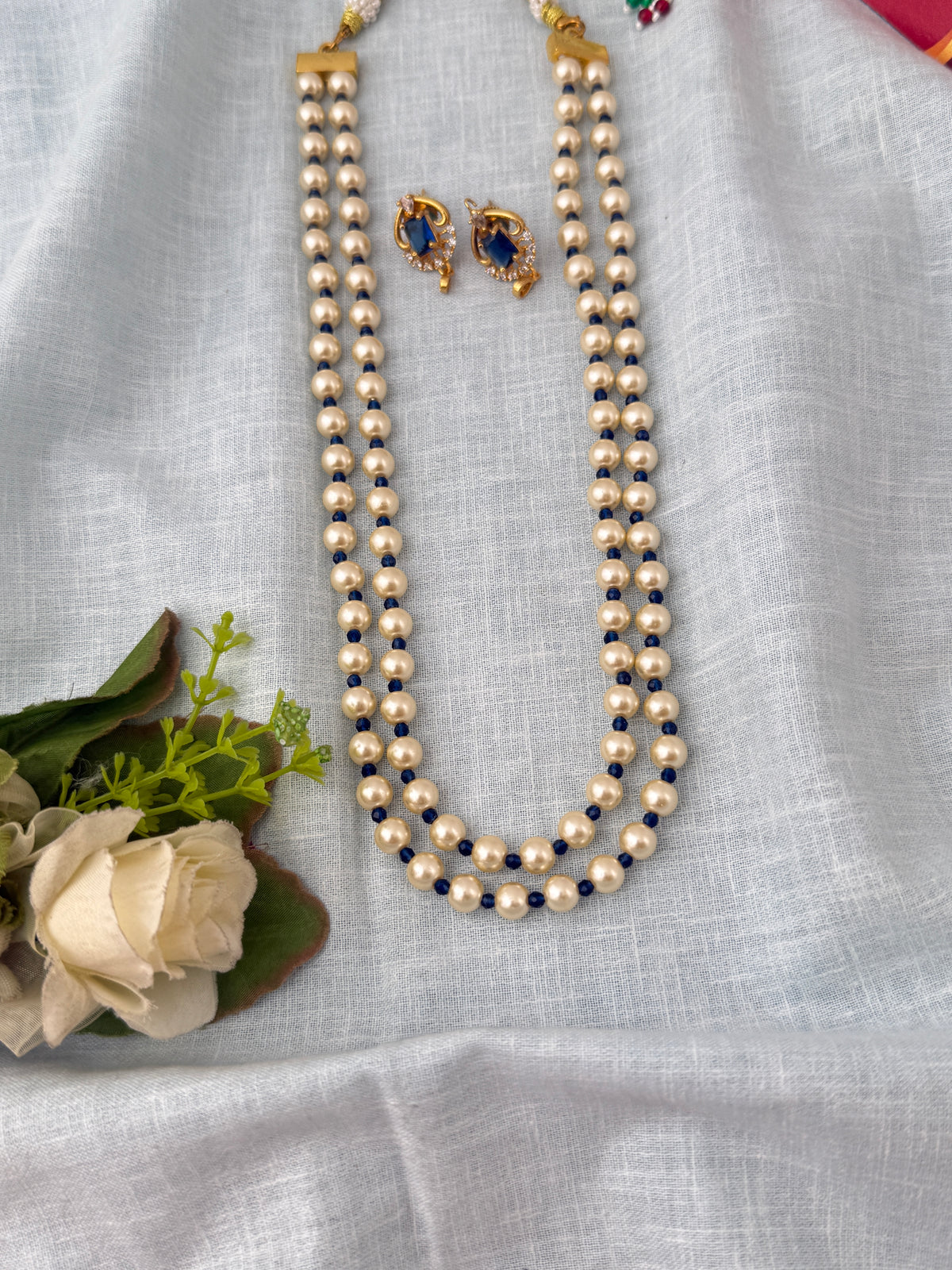 Antique Pearl Layered Necklace Long Set| N1210