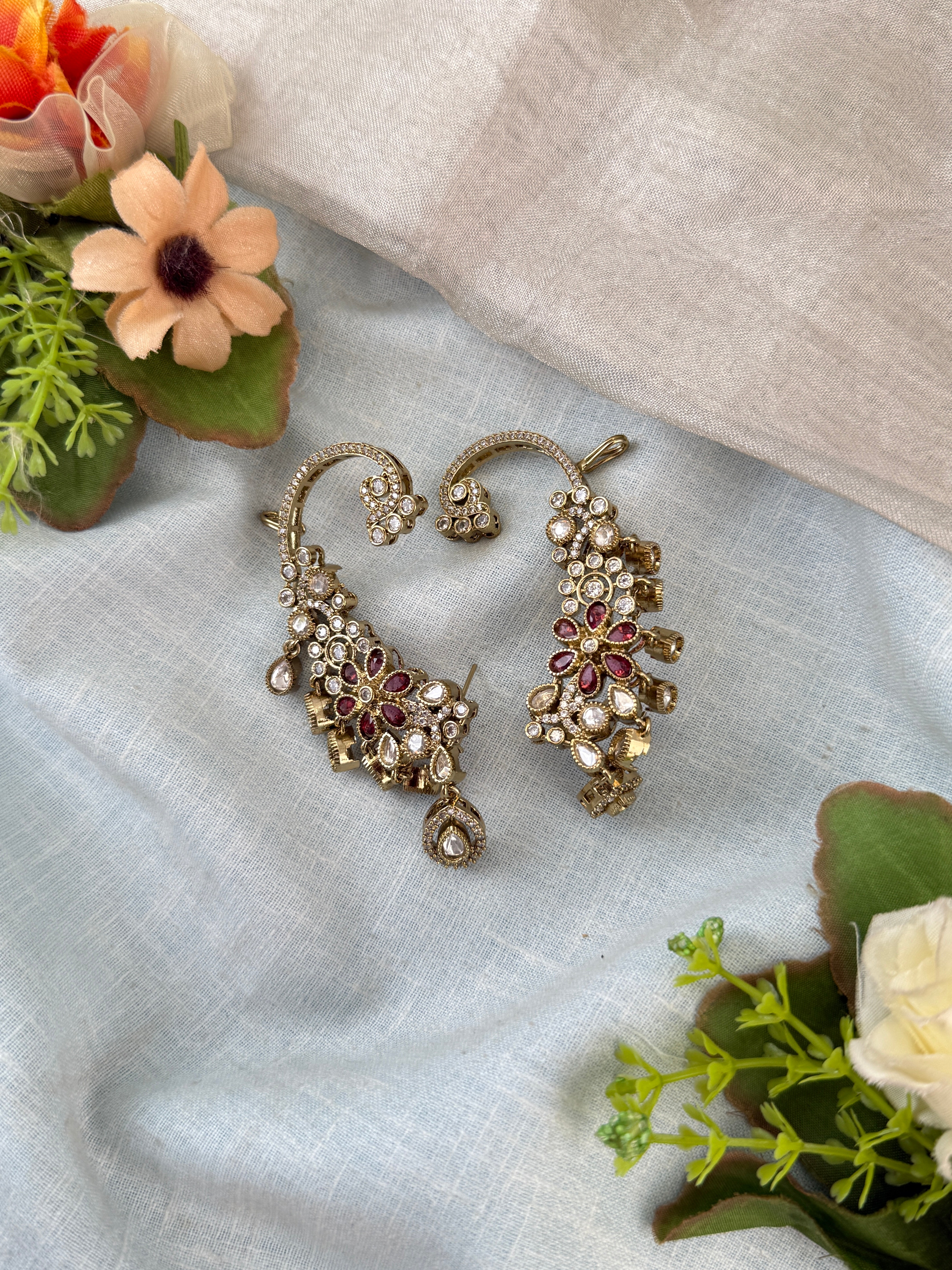 Indian wedding earrings, everyday wear antique earrings, stud design earrings, stud earrings online