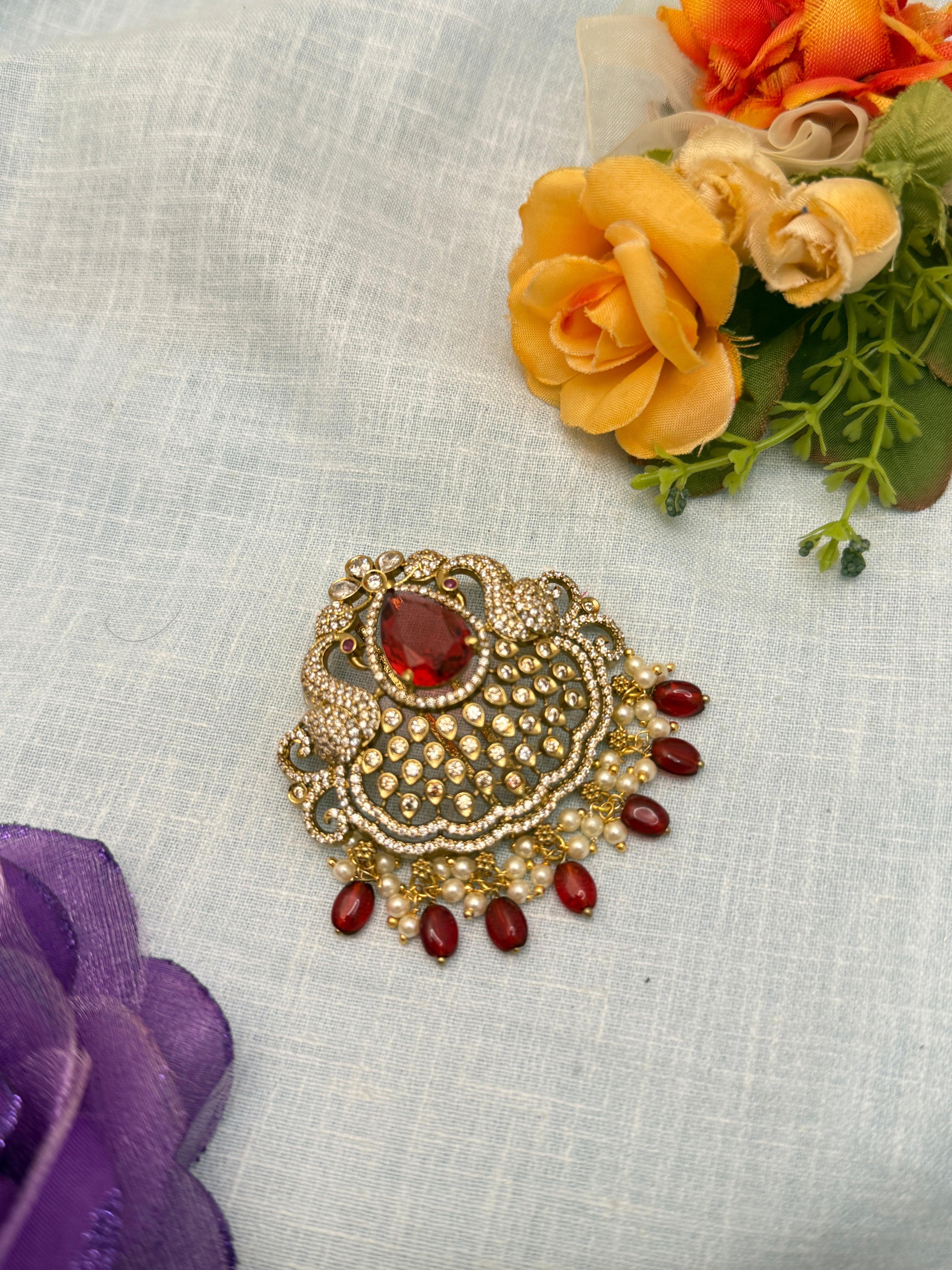 Traditional Gold Jadebille – South Indian Bridal Hair Accessory, jadebille, hair choti