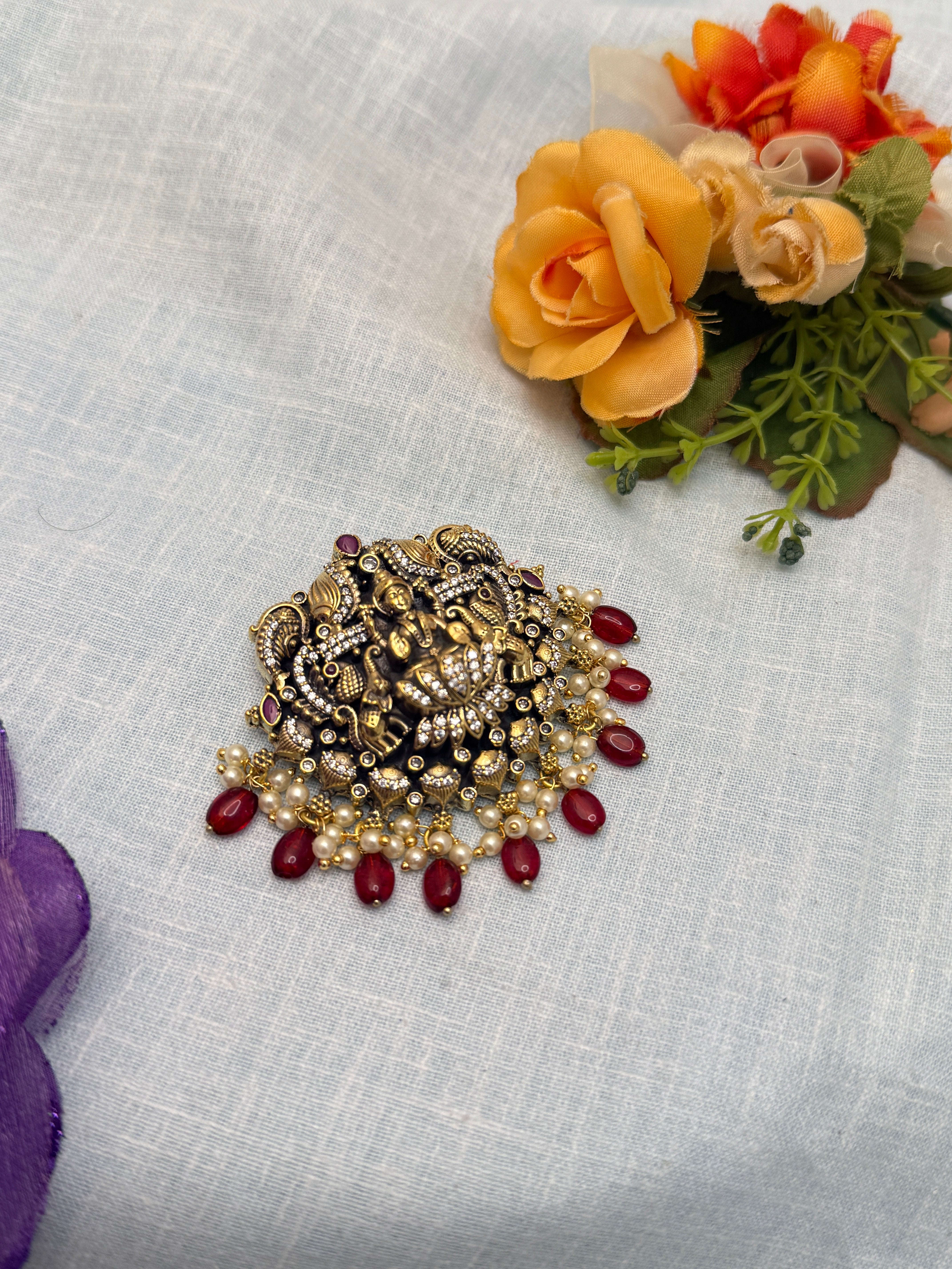 Traditional Gold Jadebille – South Indian Bridal Hair Accessory, jadebille, hair choti