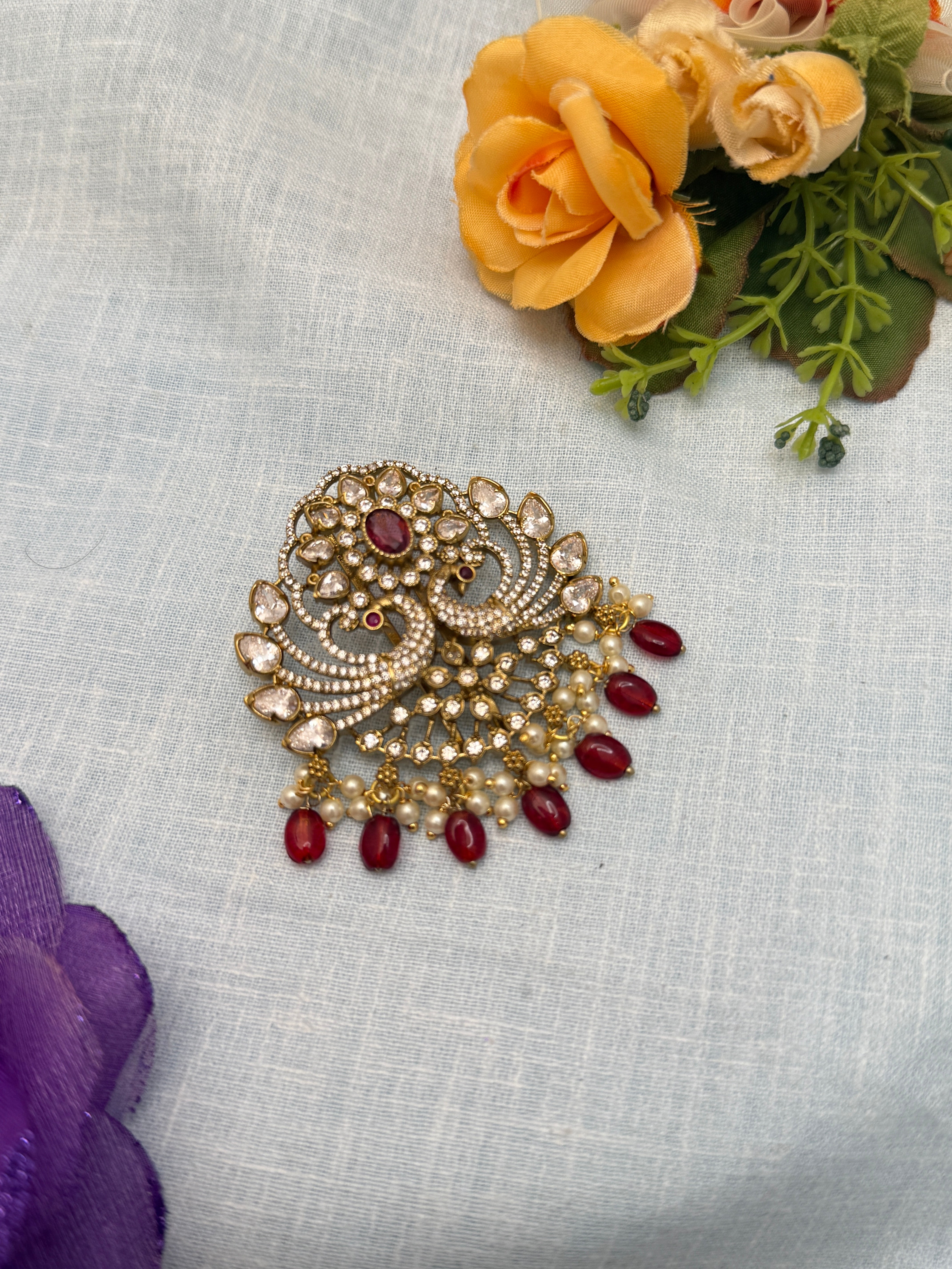 Traditional Gold Jadebille – South Indian Bridal Hair Accessory, jadebille, hair choti