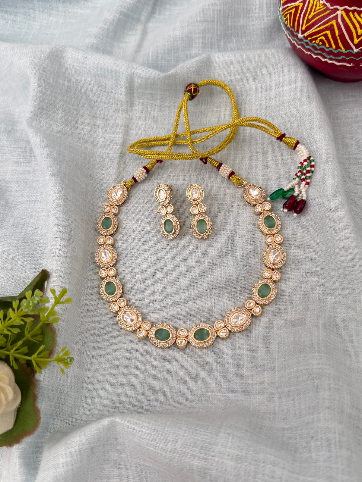 Traditional Kundan necklace for women