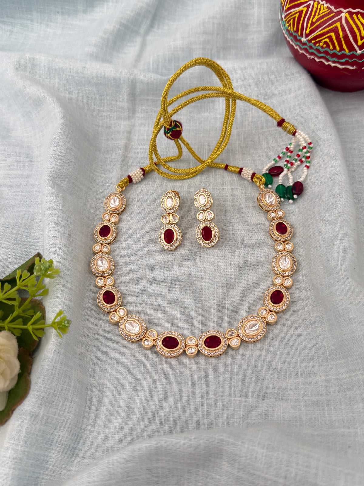 Traditional Kundan necklace for women