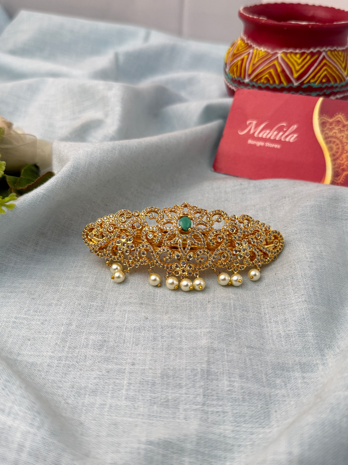 Stylish hair clips for women, perfect for everyday and ethnic hairstyles