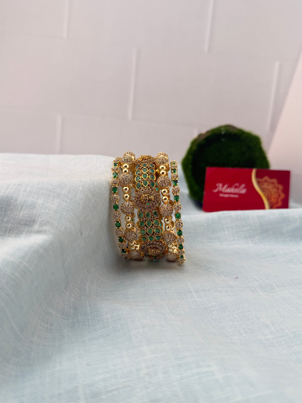 Antique Designer Stone Bridal Bangle Set |0050