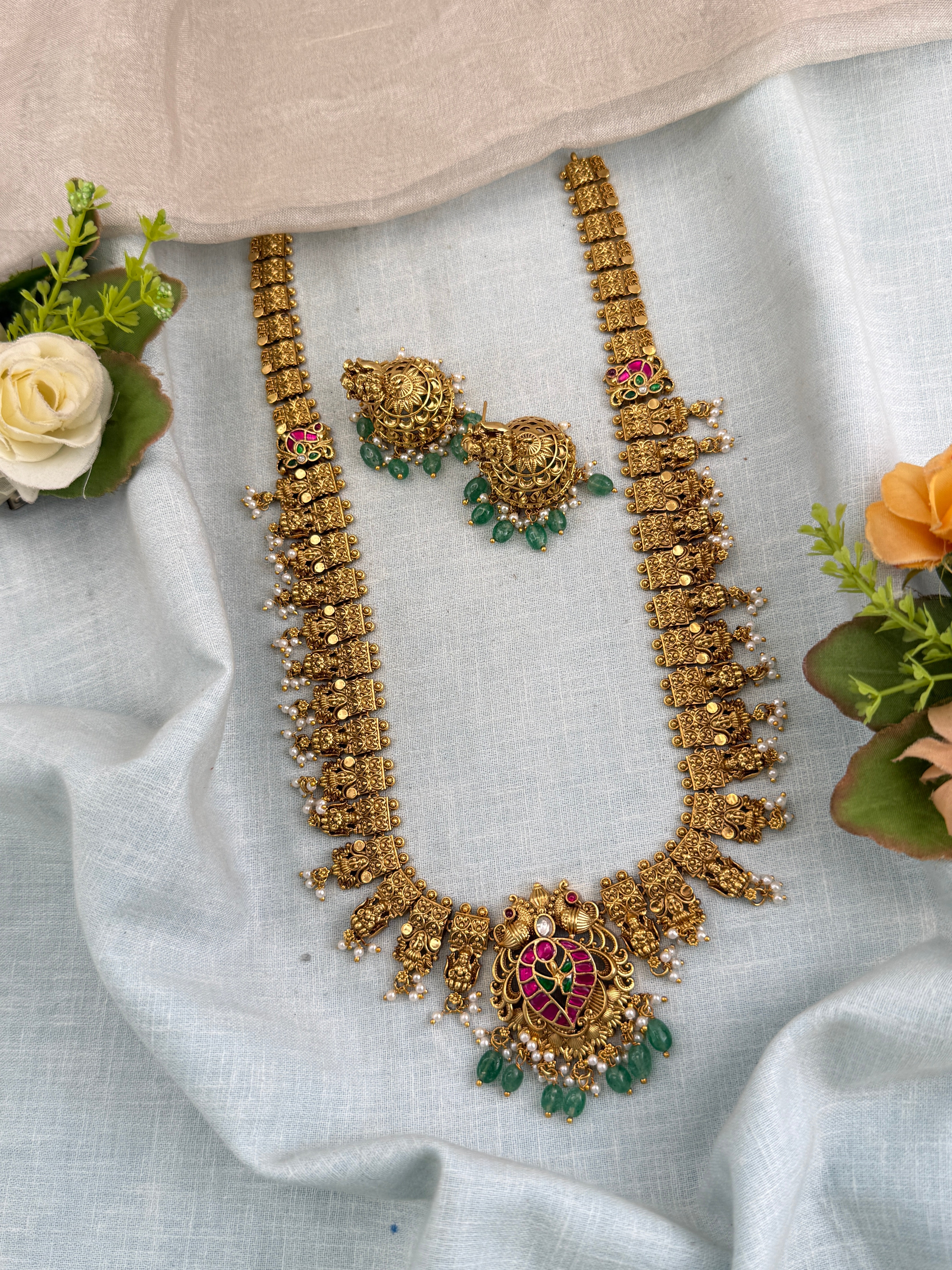 Antique temple necklace for women