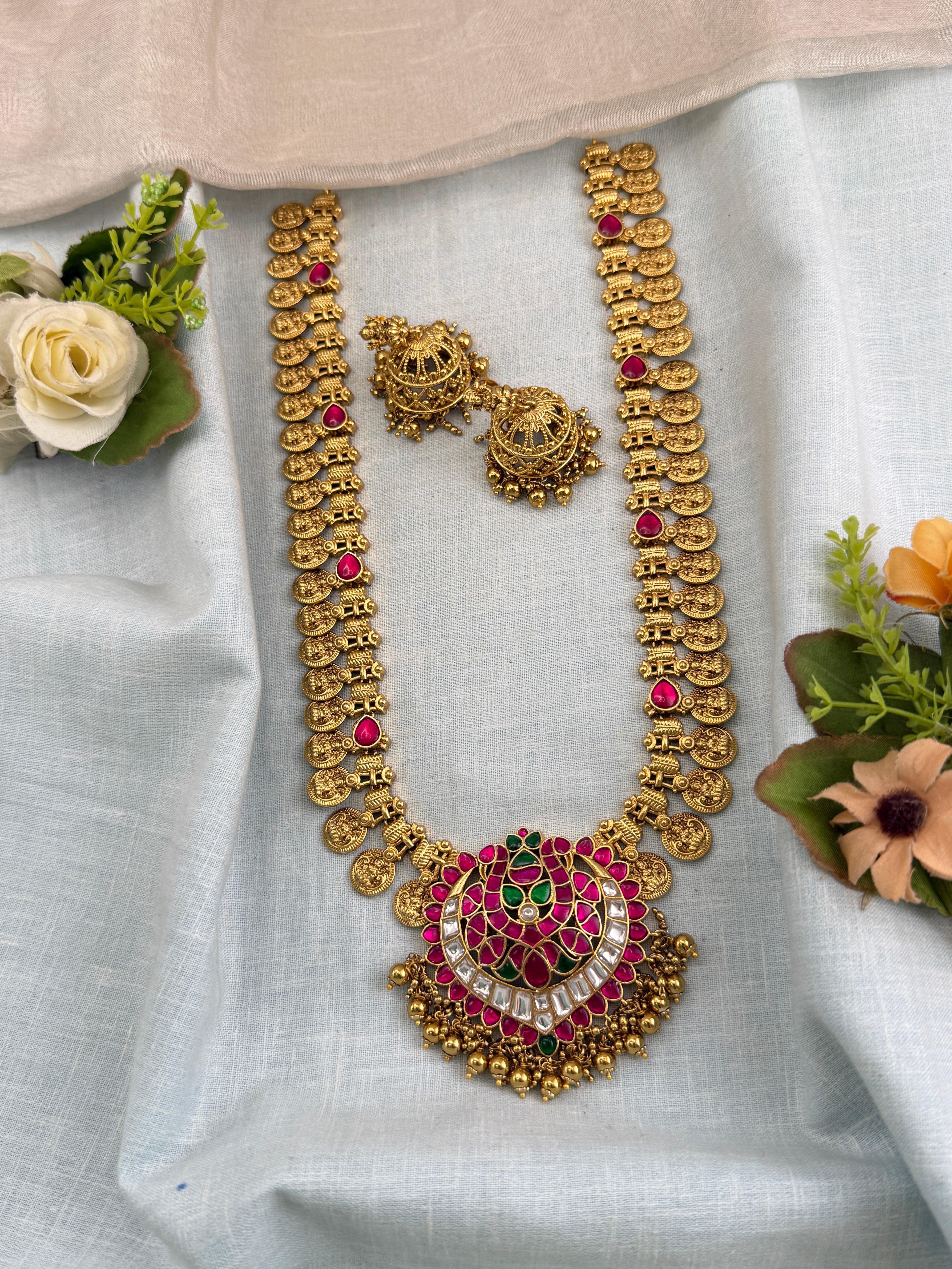 Antique temple necklace for women