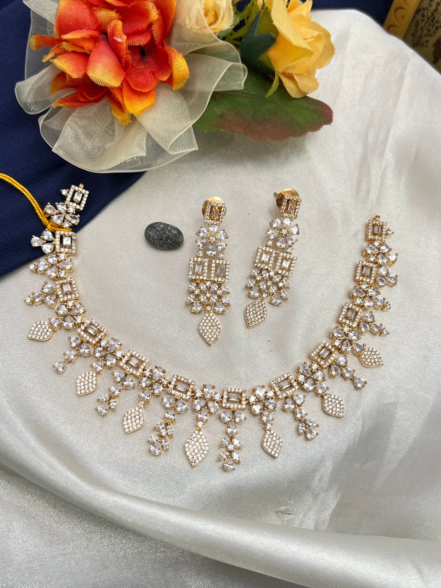 American diamond Necklace 0063 - Mahilas