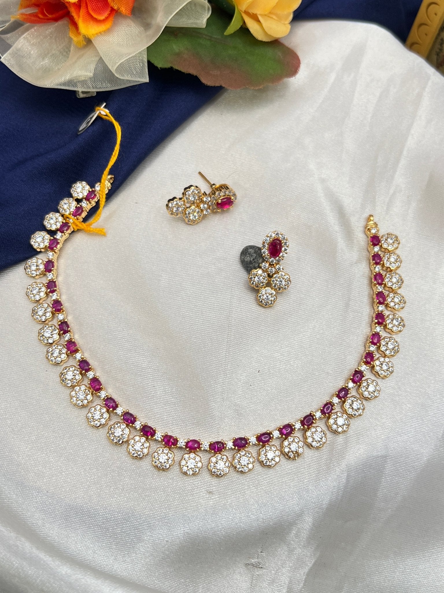American diamond Necklace 0066 - Mahilas