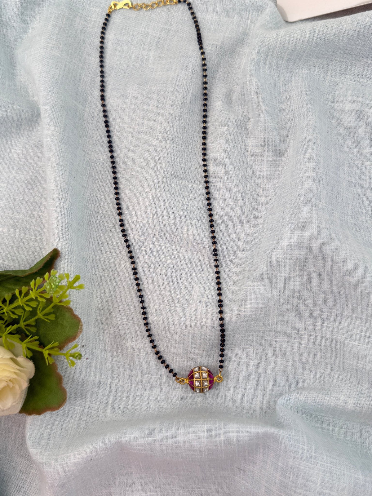Antique Black Beads Long| N0873 - Mahilas