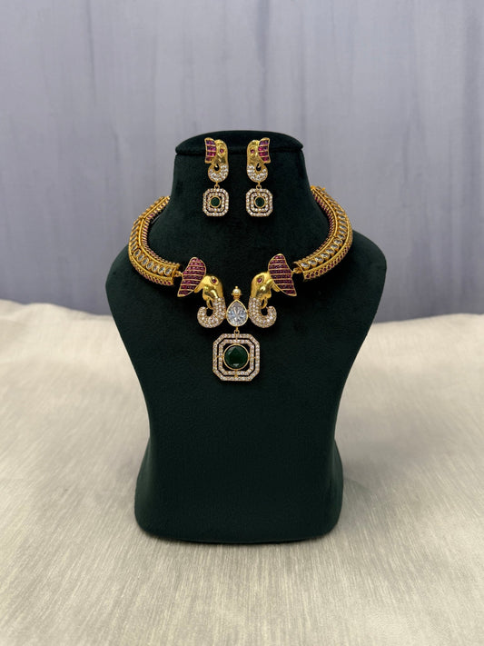 Antique Choker Necklace 0732 - Mahilas