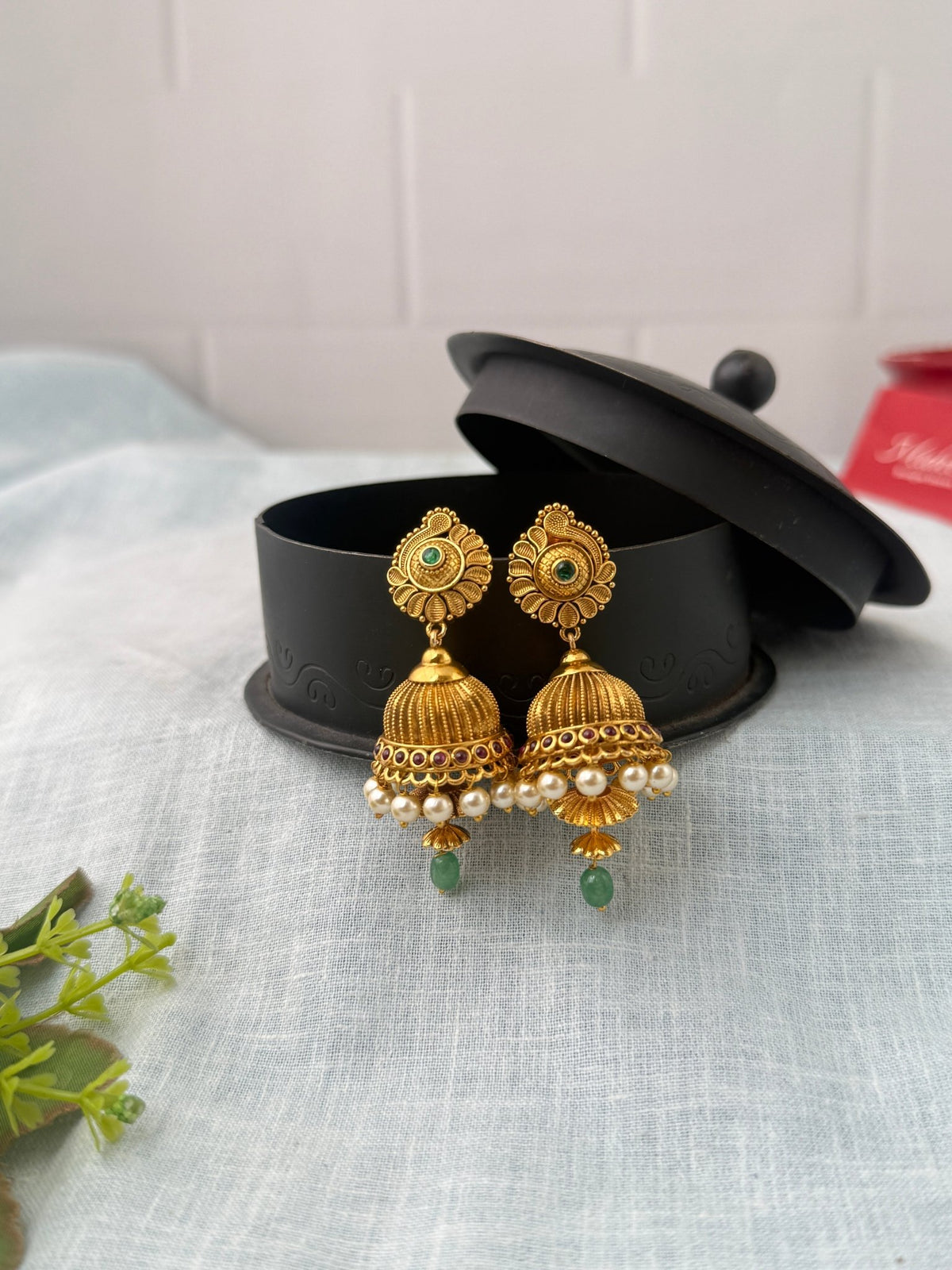 Antique Designer Jhumka Earrings| E0714 - Mahilas