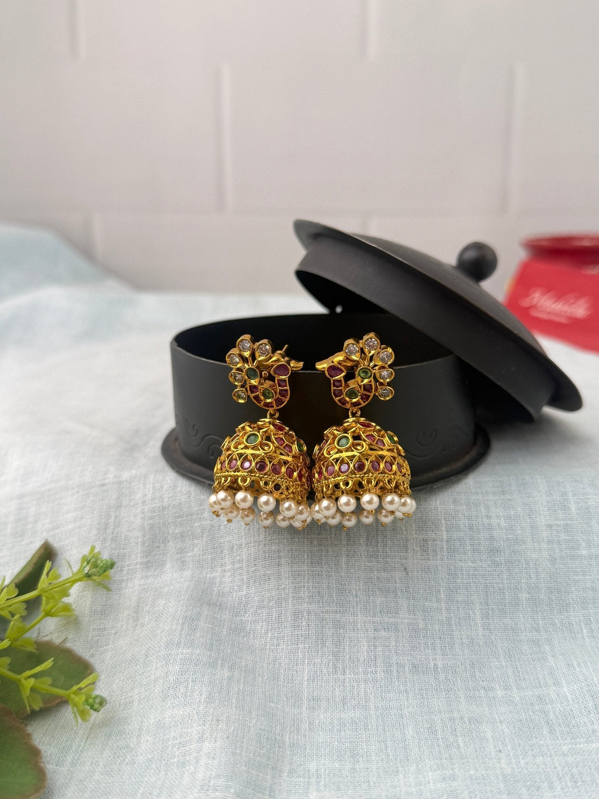 Antique Designer Jhumka Earrings| E0716 - Mahilas