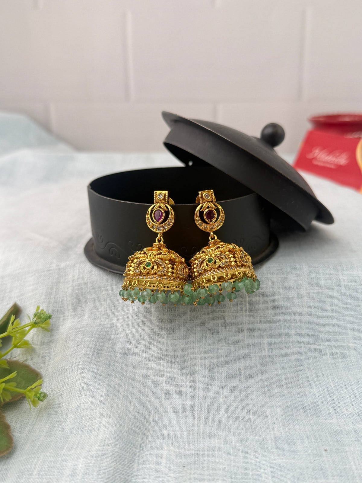Antique Designer Jhumka Earrings| E0720 - Mahilas