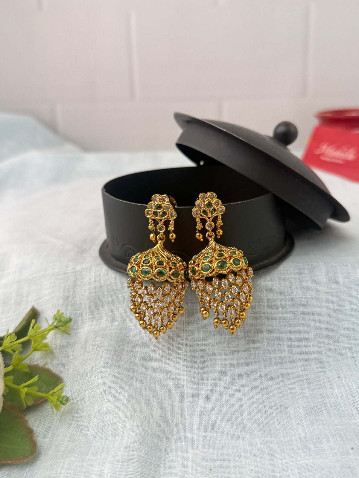 Antique Designer Jhumka Earrings| E0723 A - Mahilas
