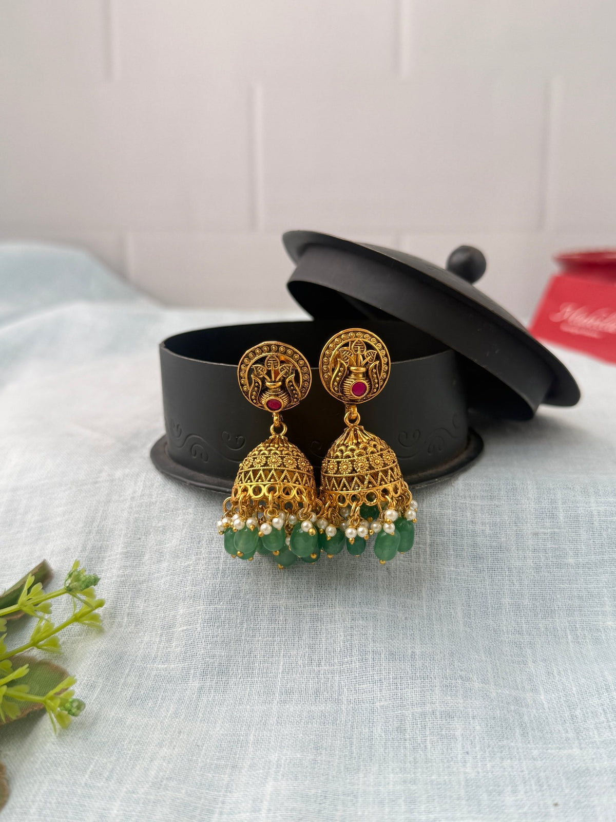 Antique Designer Jhumka Earrings| E0732 - Mahilas