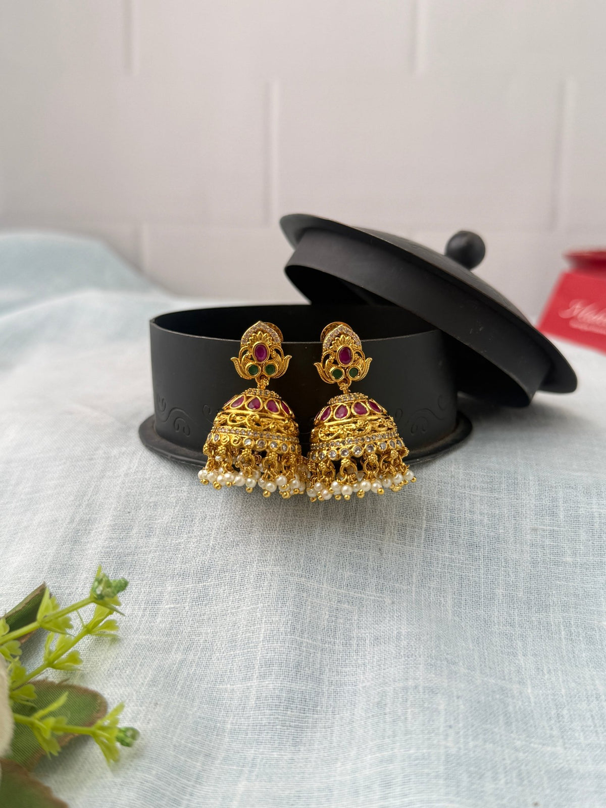 Antique Designer Jhumka Earrings| E0734 - Mahilas