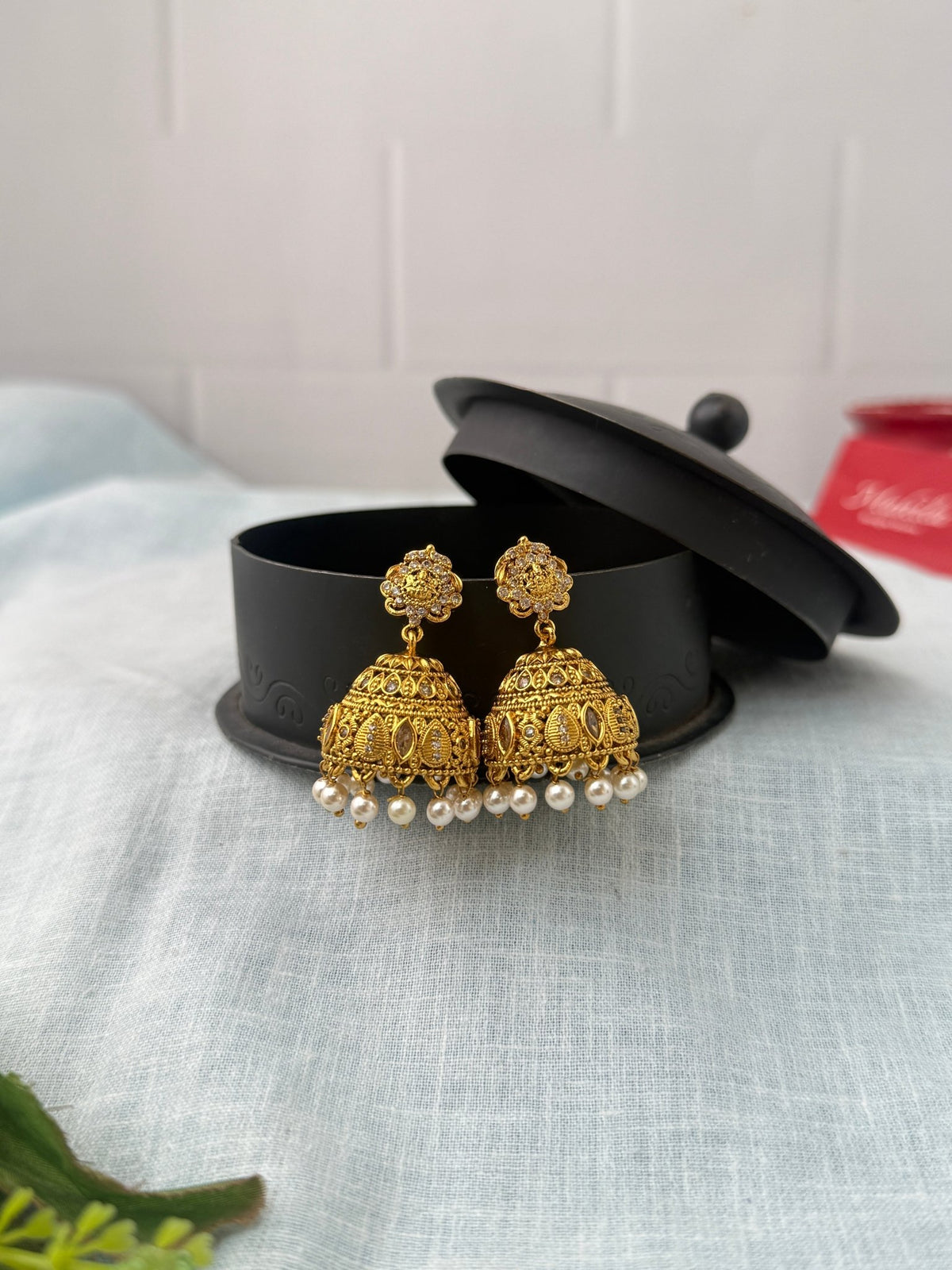 Antique Designer Jhumka Earrings| E0736 - Mahilas