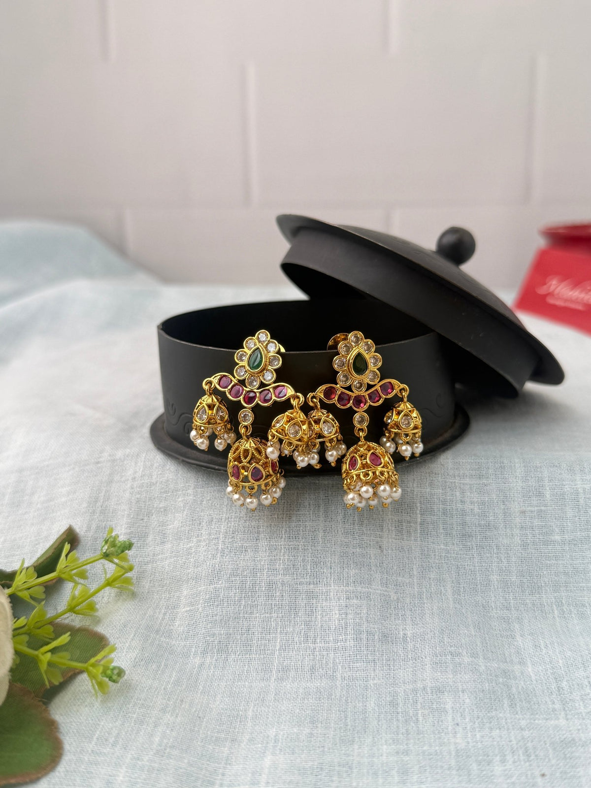 Antique Designer Jhumka Earrings| E0739 - Mahilas