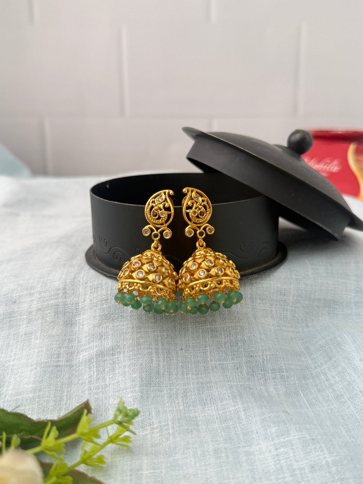 Antique Designer Jhumka Earrings| E0751 - Mahilas