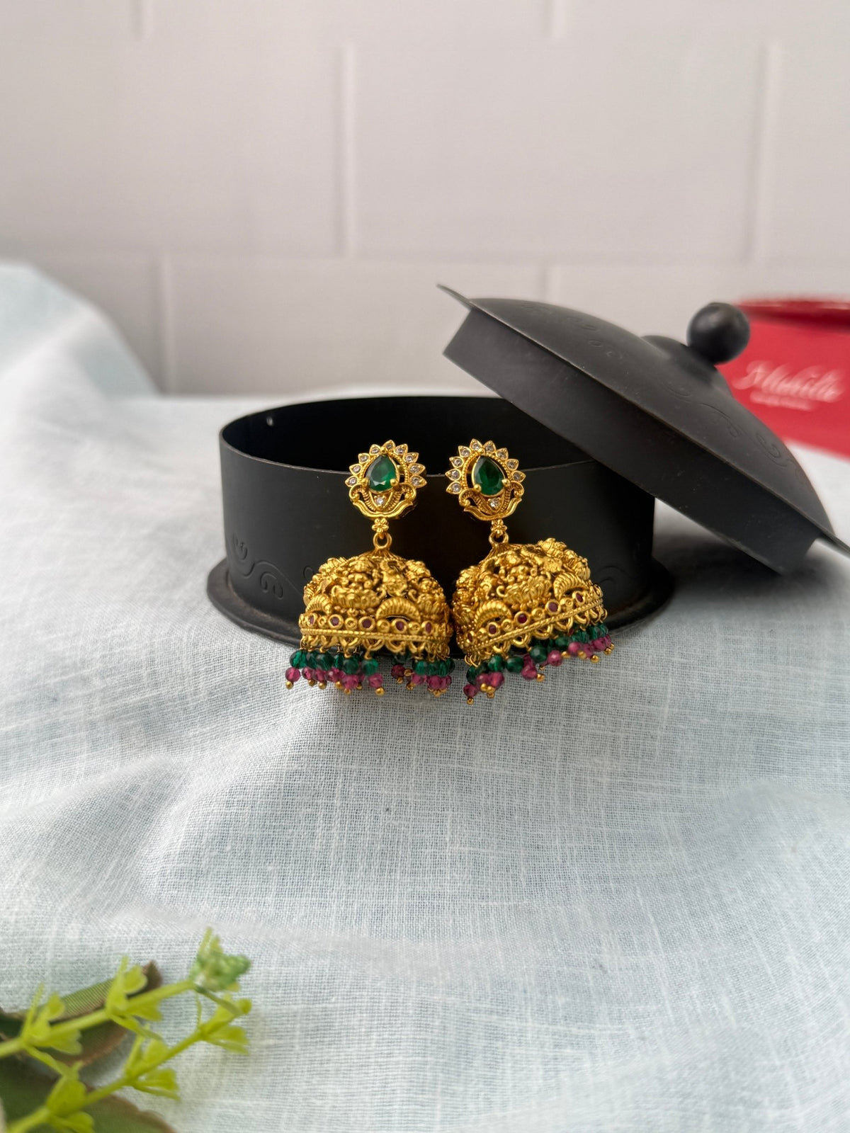 Antique Designer Jhumka Earrings| E0753 - Mahilas