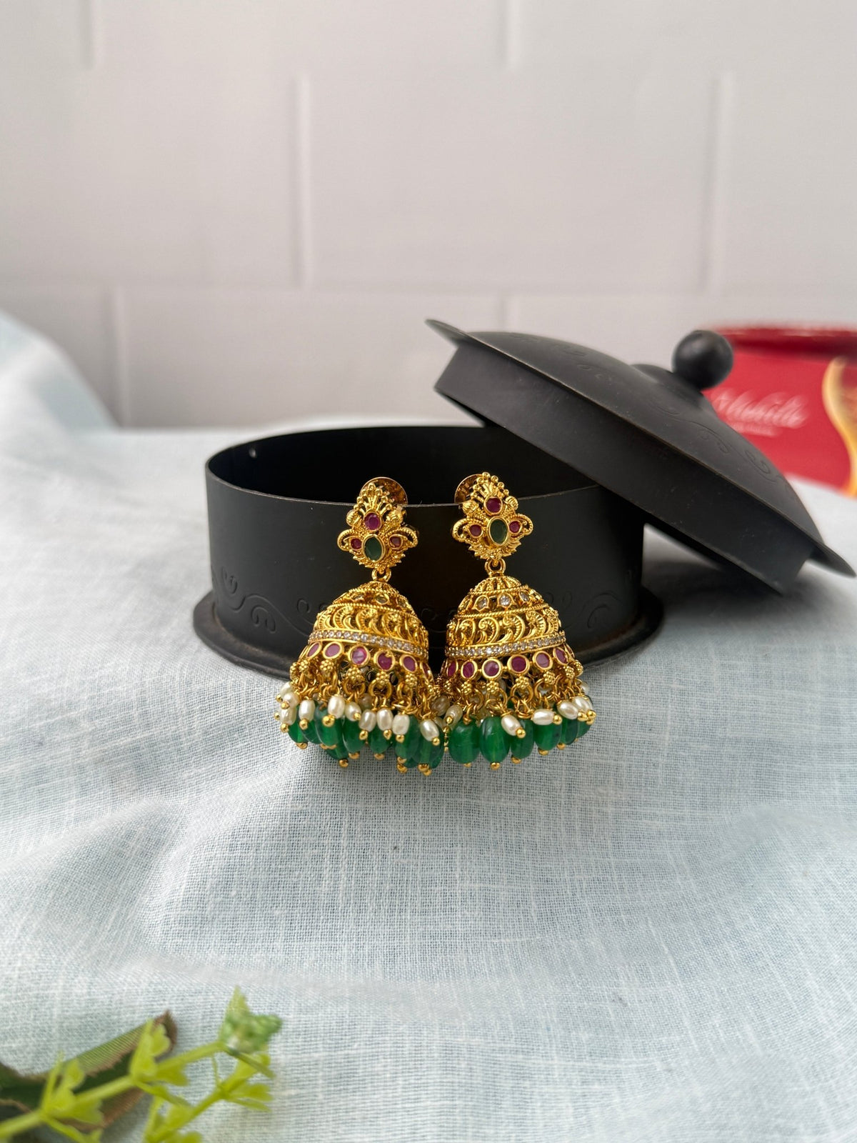 Antique Designer Jhumka Earrings| E0755 - Mahilas