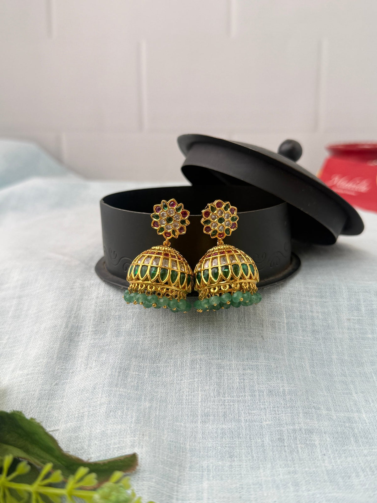 Antique Designer Jhumka Earrings| E0757 - Mahilas