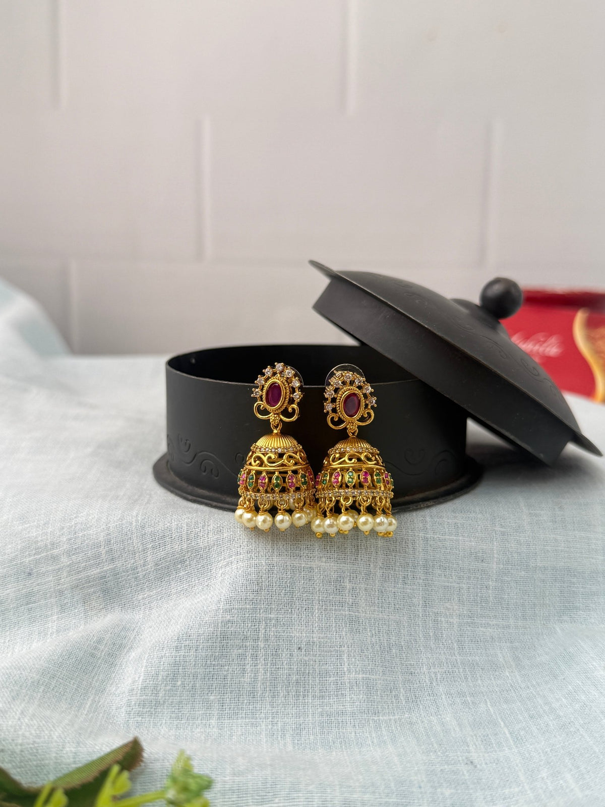 Antique Designer Jhumka Earrings| E0758 - Mahilas
