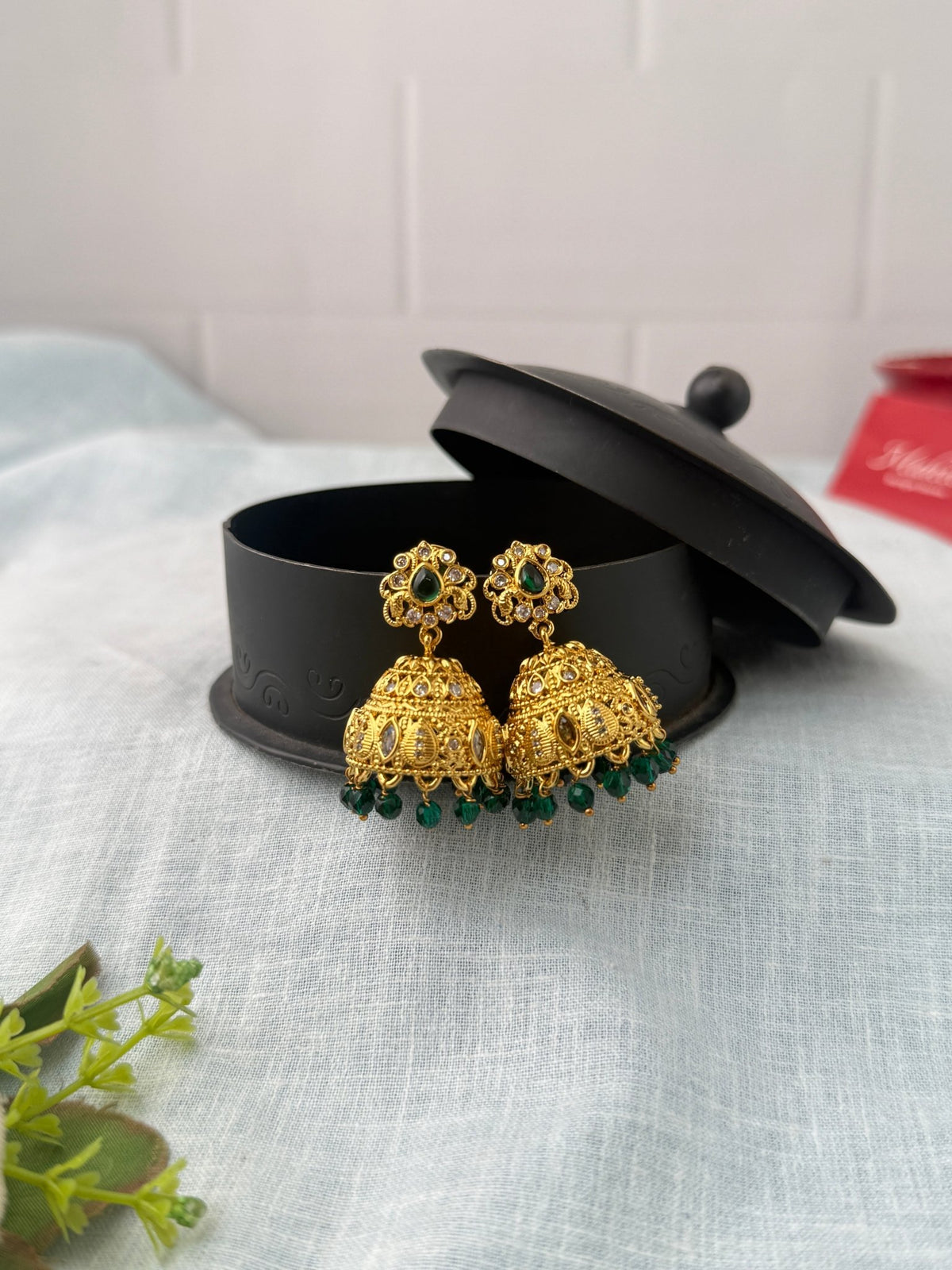 Antique Designer Jhumka Earrings| E0764 - Mahilas