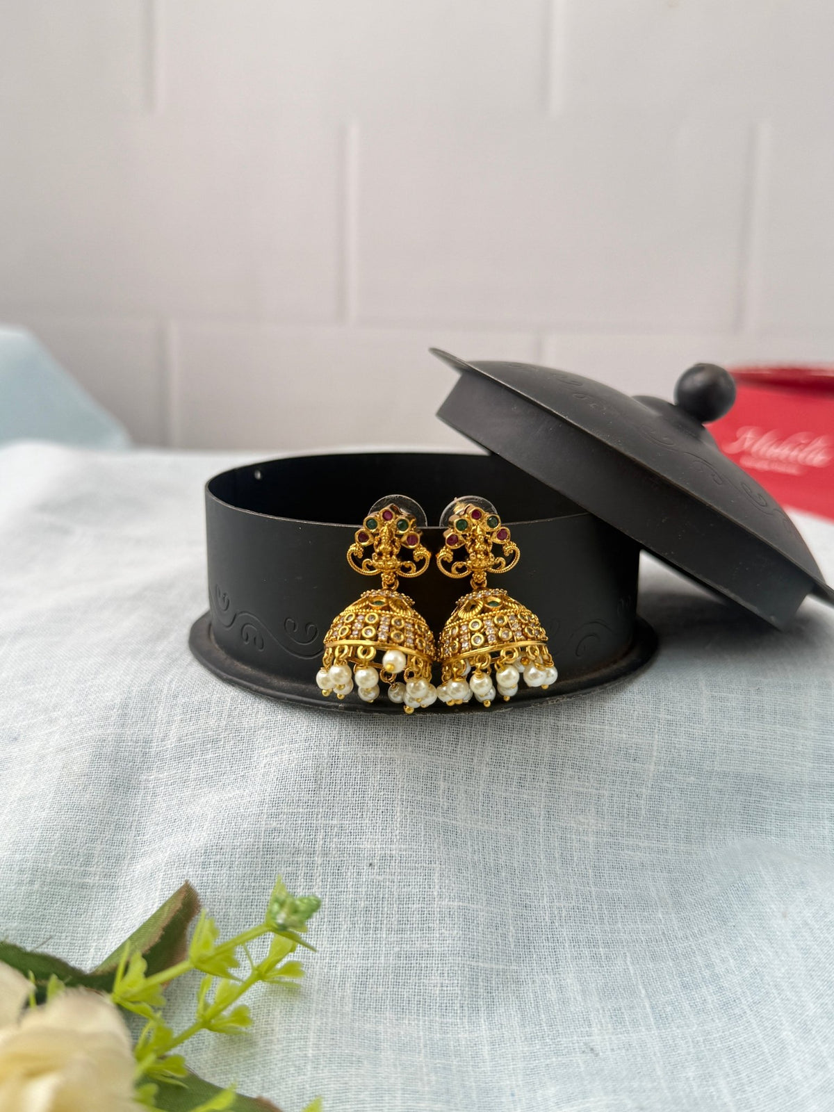 Antique Designer Jhumka Earrings| E0769 - Mahilas