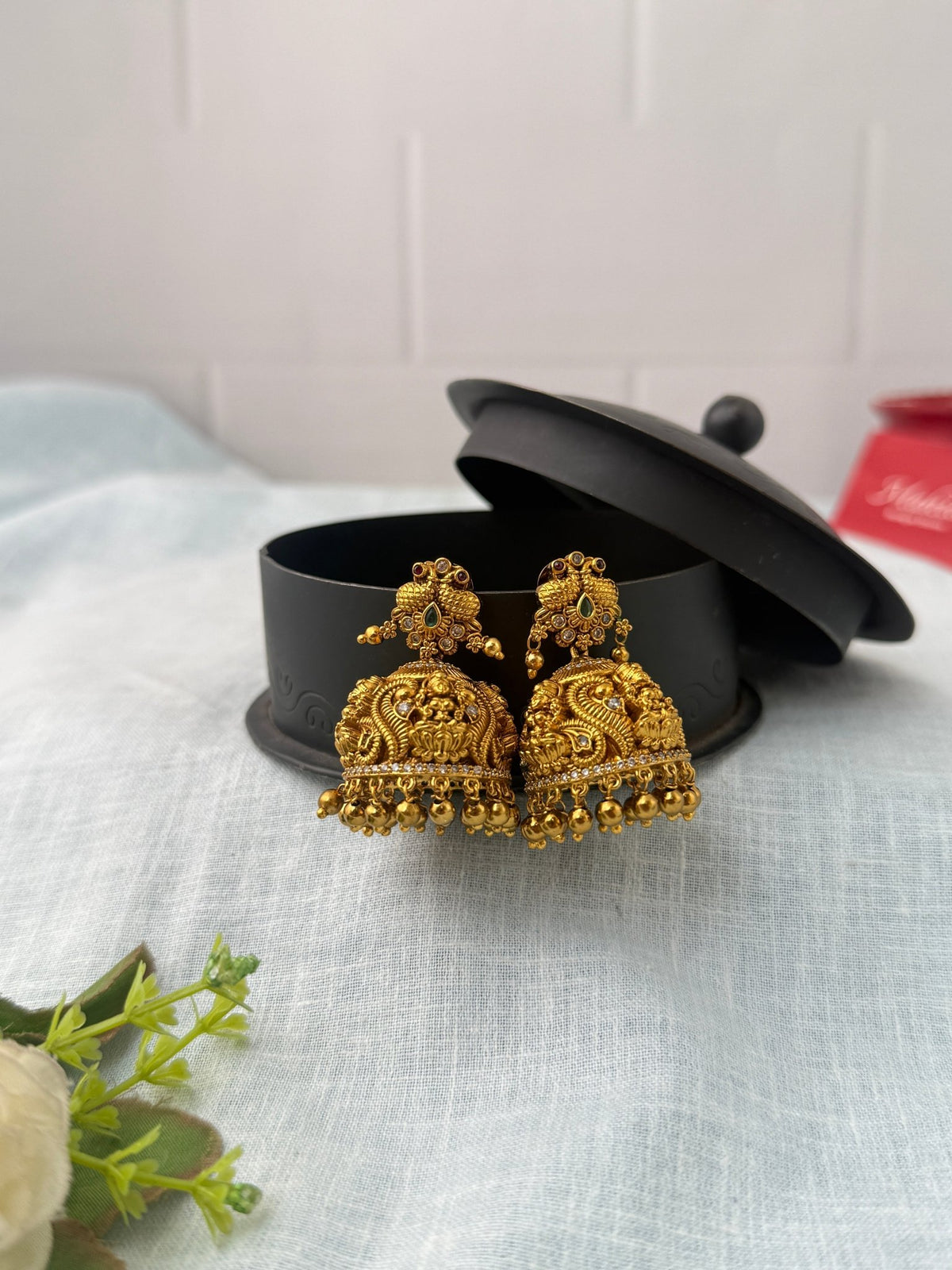 Antique Designer Lakshmi Jhumka Earrings| E0729 - Mahilas