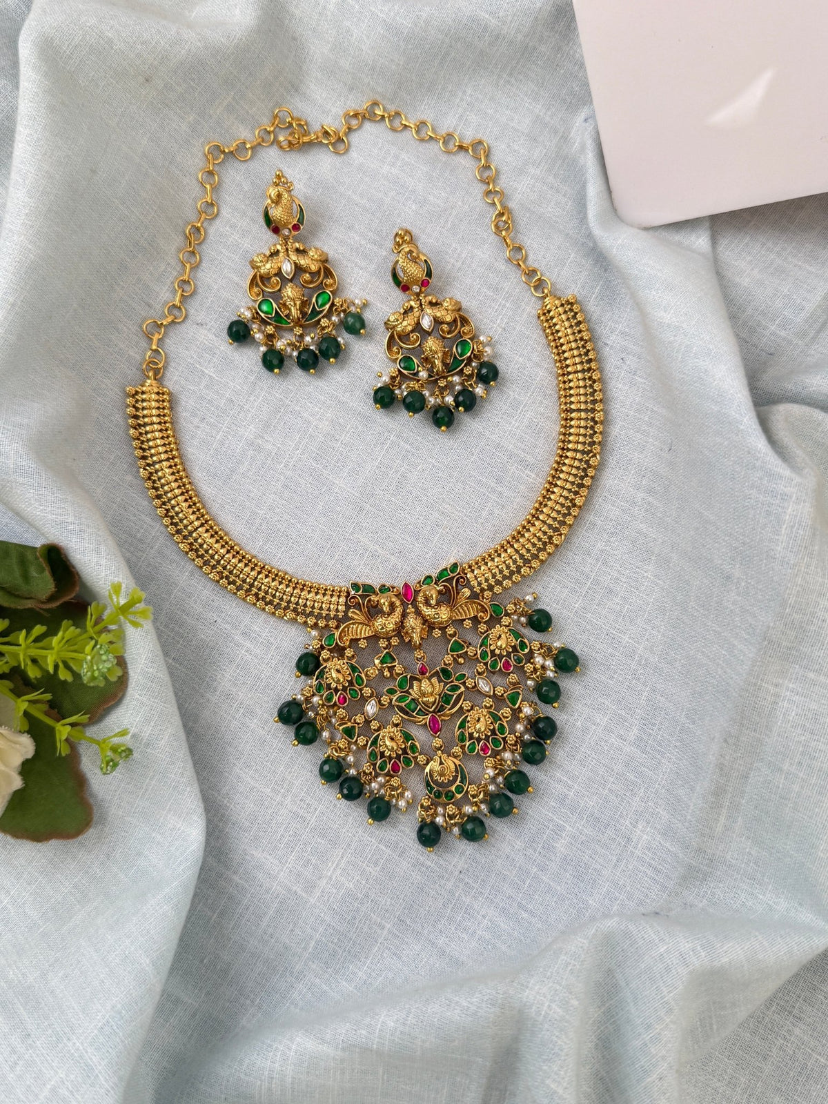 Antique Designer Short Neacklace Set | N0532 - Mahilas