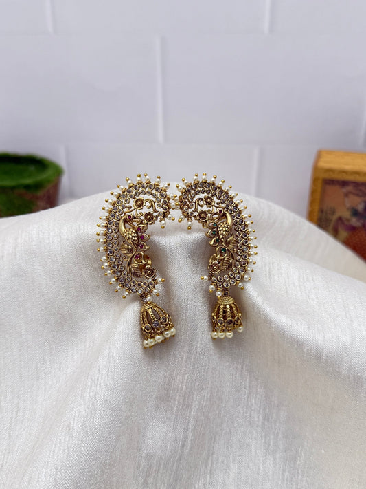 Antique Earcuff Earring Jhumka 0115 - Mahilas