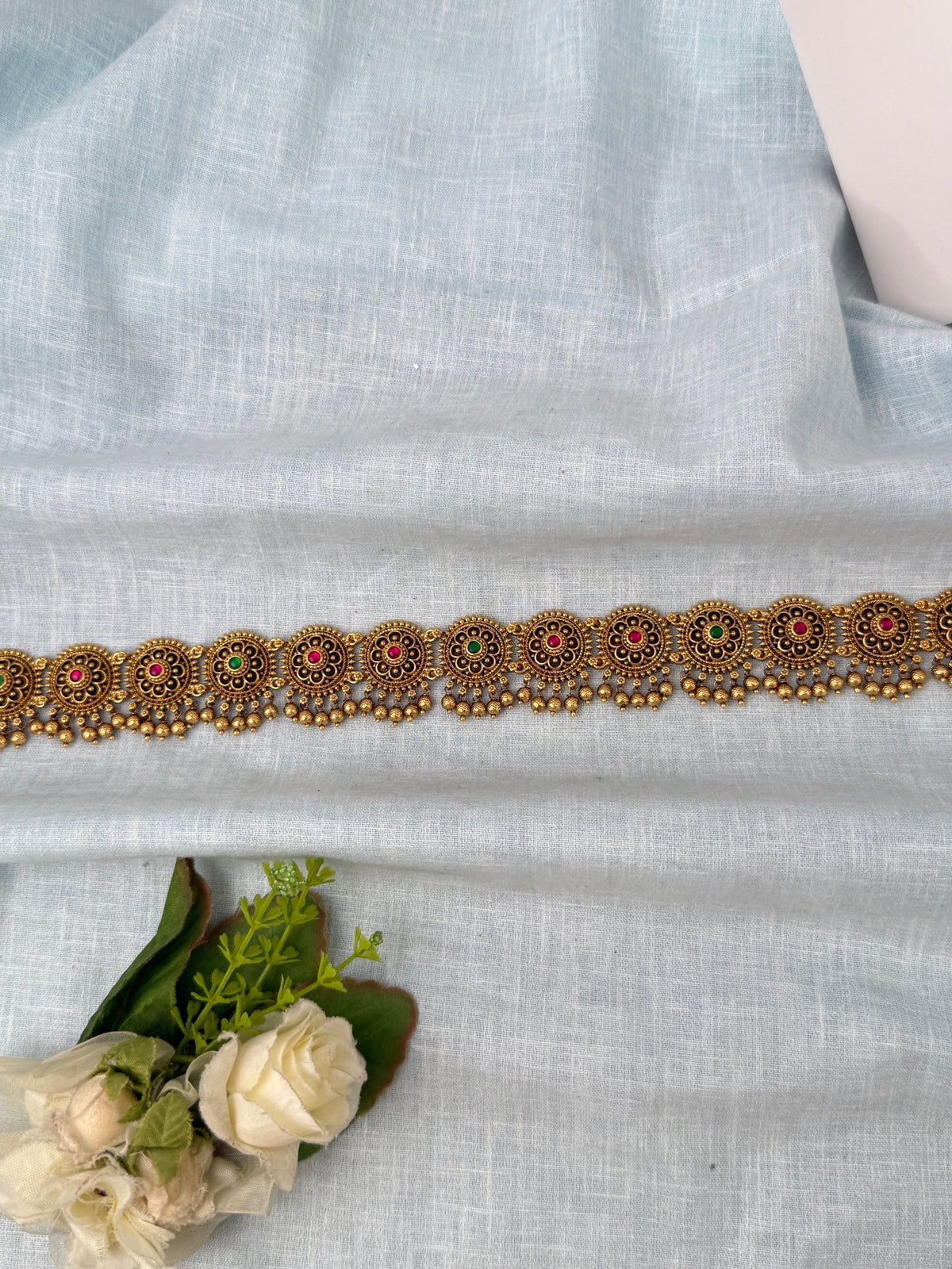 Antique Floral Grand Vaddanam Kamarbandh | V0086 - Mahilas