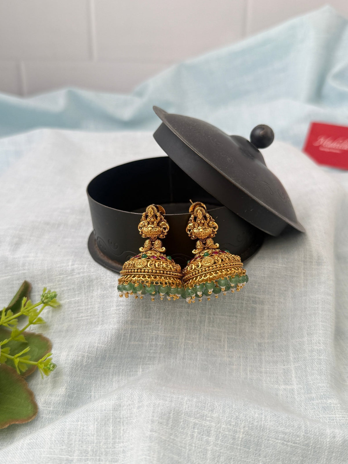 Antique Grand Jhumkas Earrings| E0614 - Mahilas