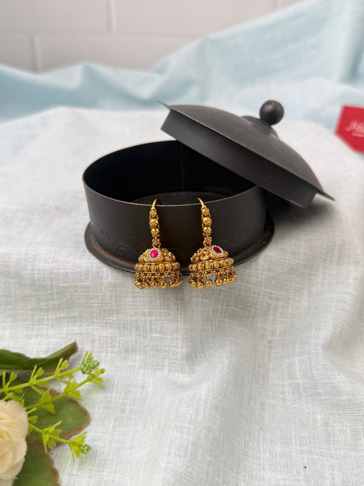 Antique Grand Jhumkas Earrings| E0623 - Mahilas