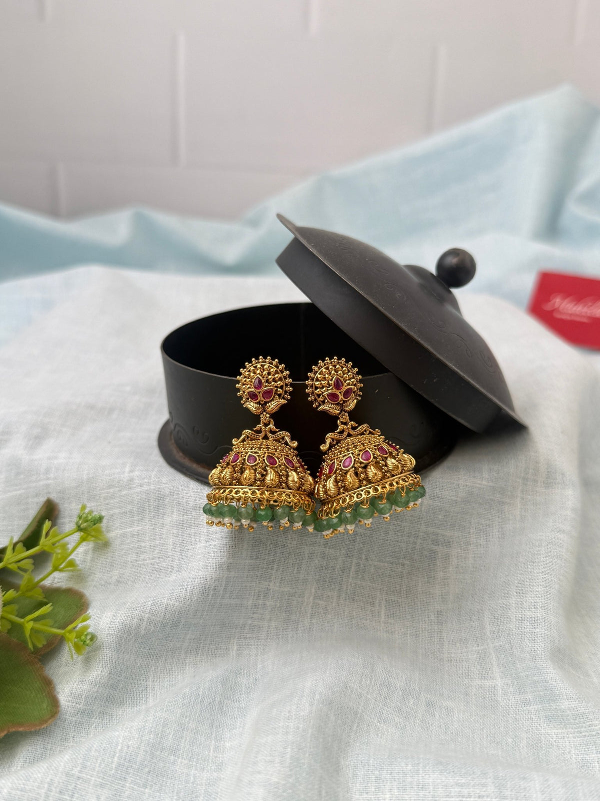 Antique Grand Jhumkas Earrings| E0641 - Mahilas