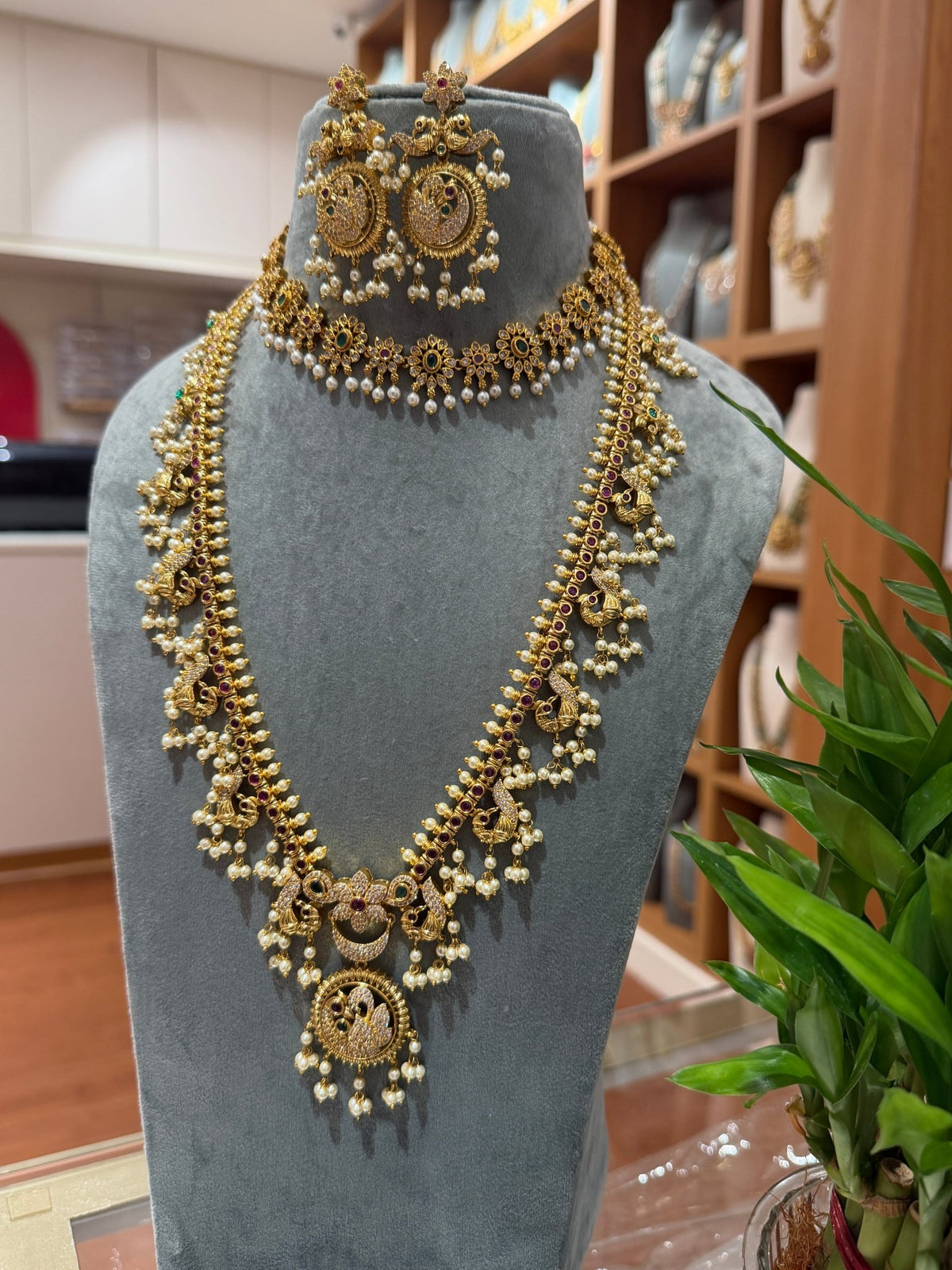 Antique Guttapusalu Bridal Necklace Full Set| NC017 - Mahilas
