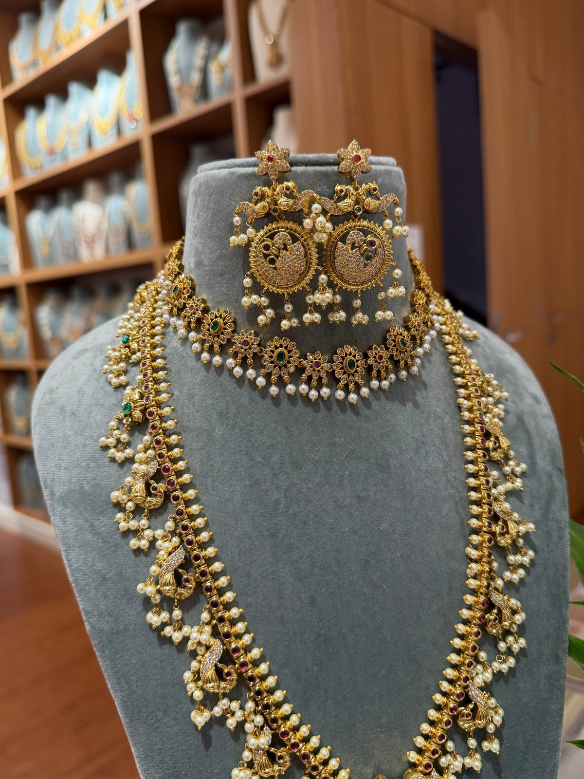 Antique Guttapusalu Bridal Necklace Full Set| NC017 - Mahilas