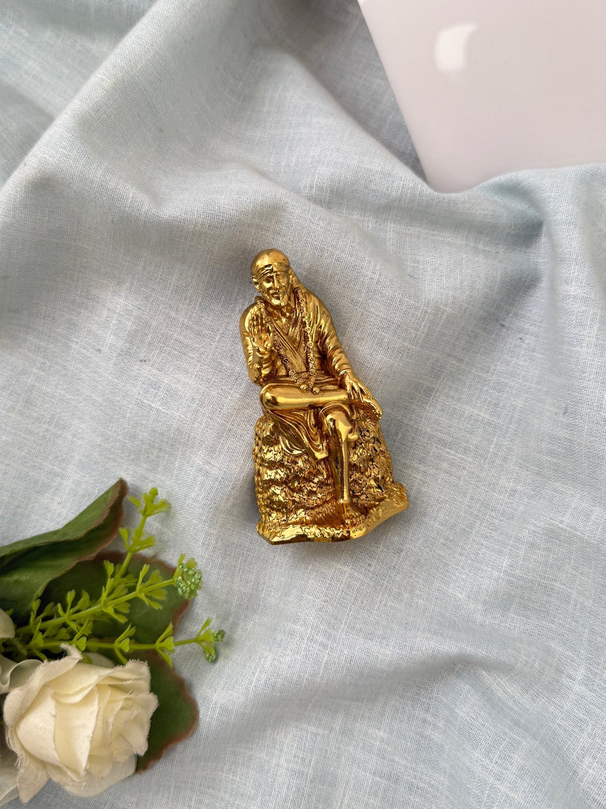 Antique Hand Painted Sai Baba Idol | P0063 - Mahilas