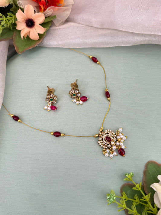 Antique Invisible Chain Necklace 530 - Mahilas